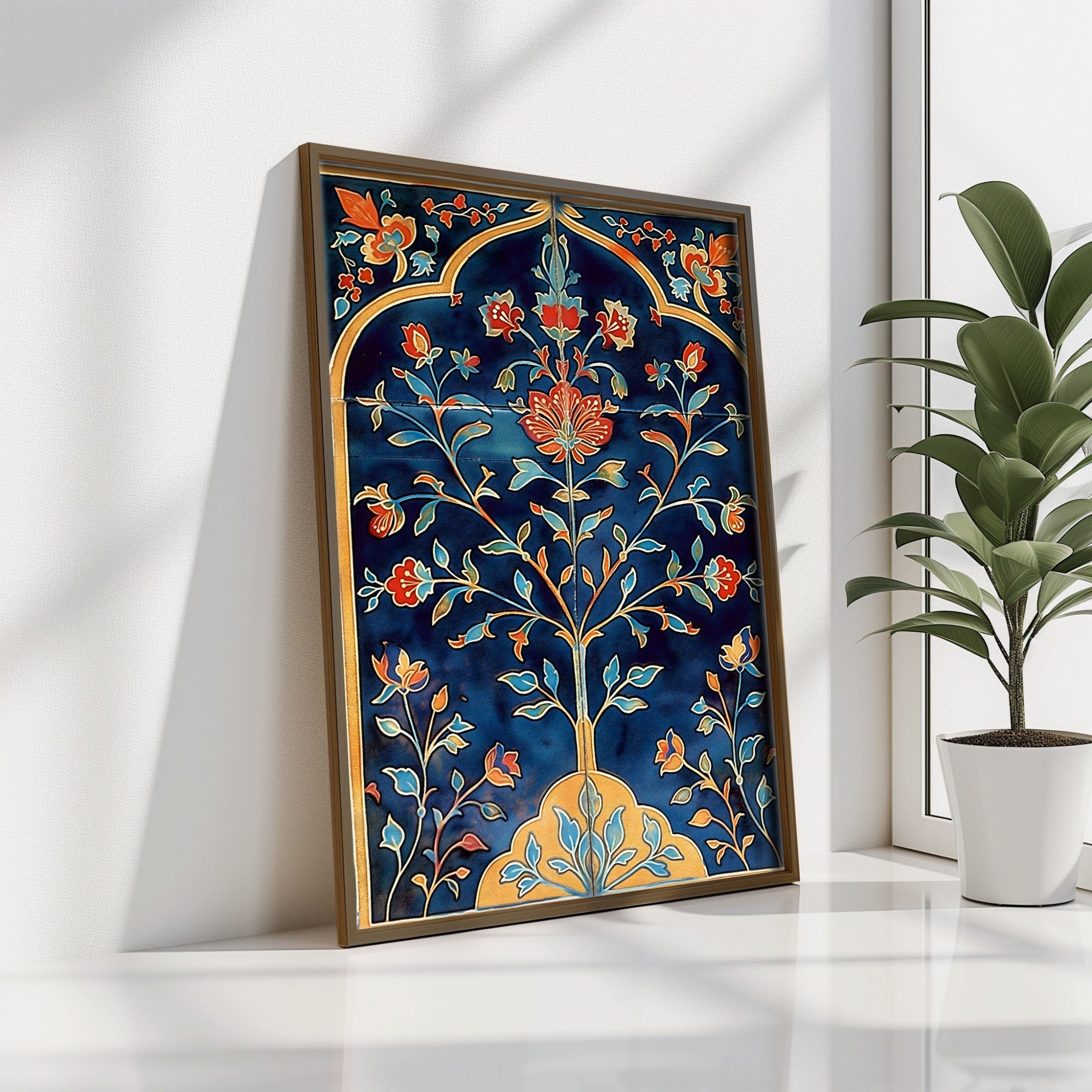 Quadro Decorativo MDF Emoldurado Multicolor GE123-L - Impressão UV em Madeira de Pinho 35x47cm