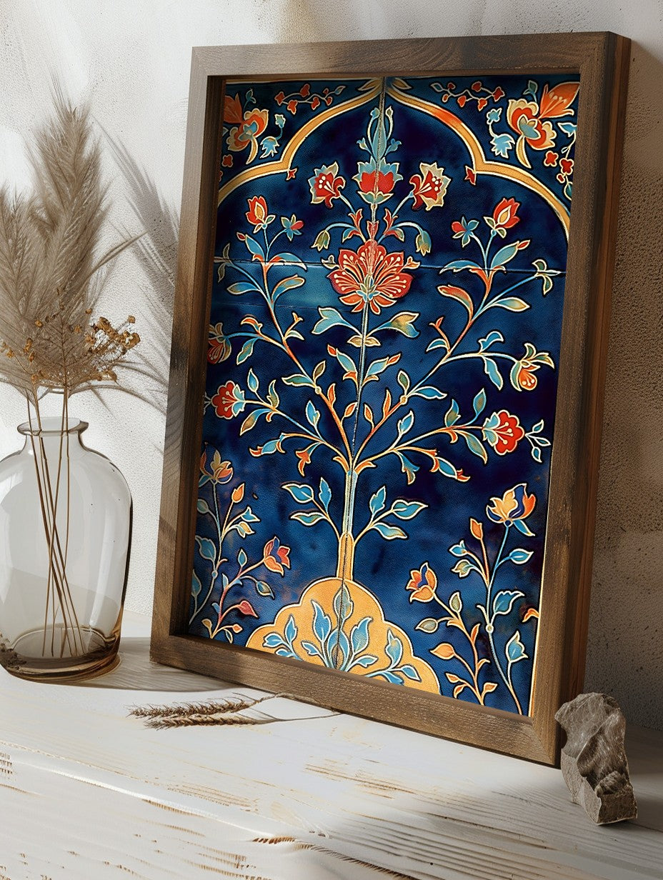 Quadro Decorativo MDF Emoldurado Multicolor GE123-L - Impressão UV em Madeira de Pinho 35x47cm