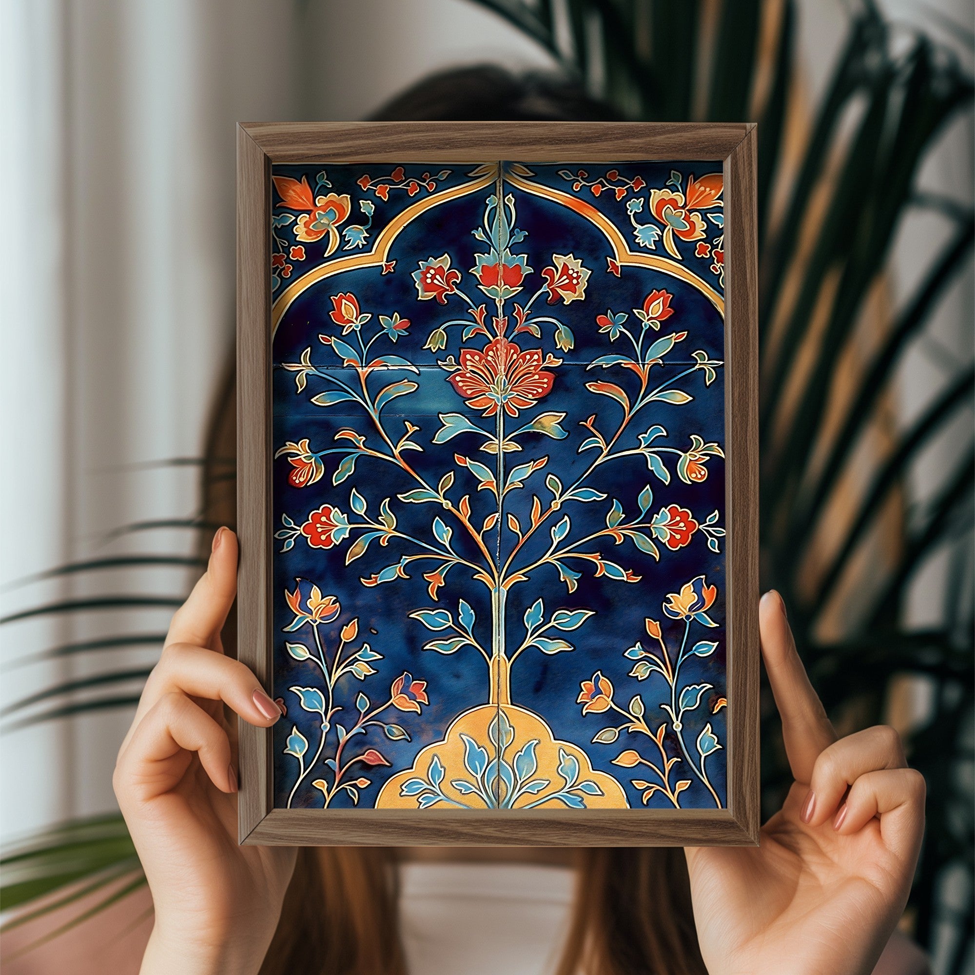 Quadro Decorativo MDF Emoldurado Multicolor GE123-L - Impressão UV em Madeira de Pinho 35x47cm