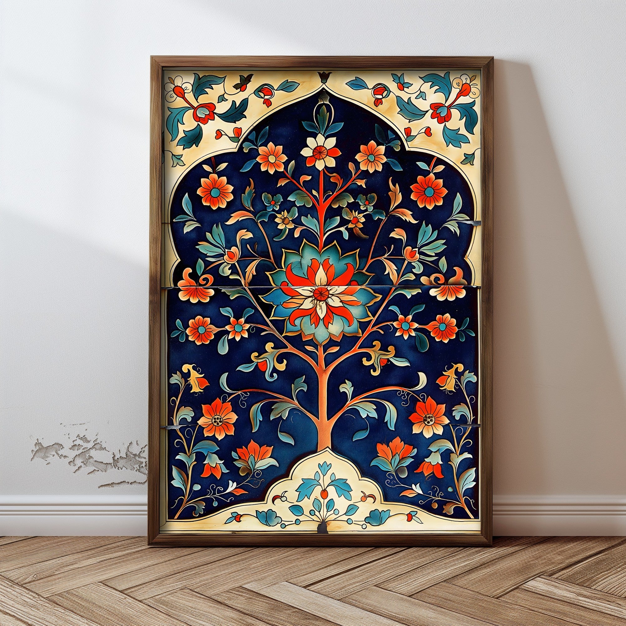 Quadro Decorativo MDF Emoldurado Multicolor GE124-L - Impressão UV em Madeira de Pinho 35x47cm