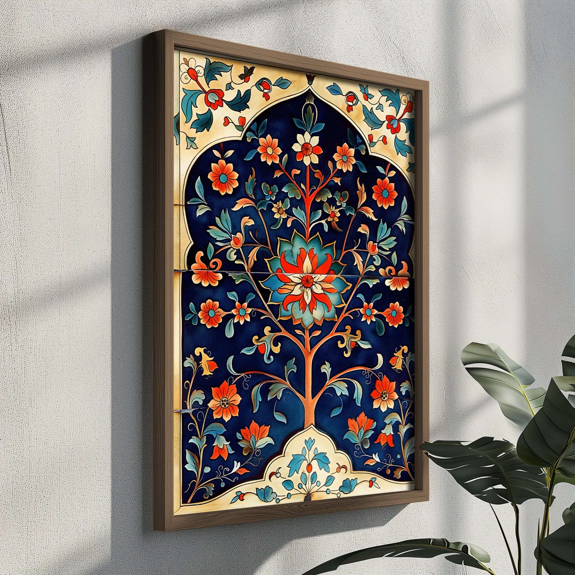 Quadro Decorativo MDF Emoldurado Multicolor GE124-L - Impressão UV em Madeira de Pinho 35x47cm