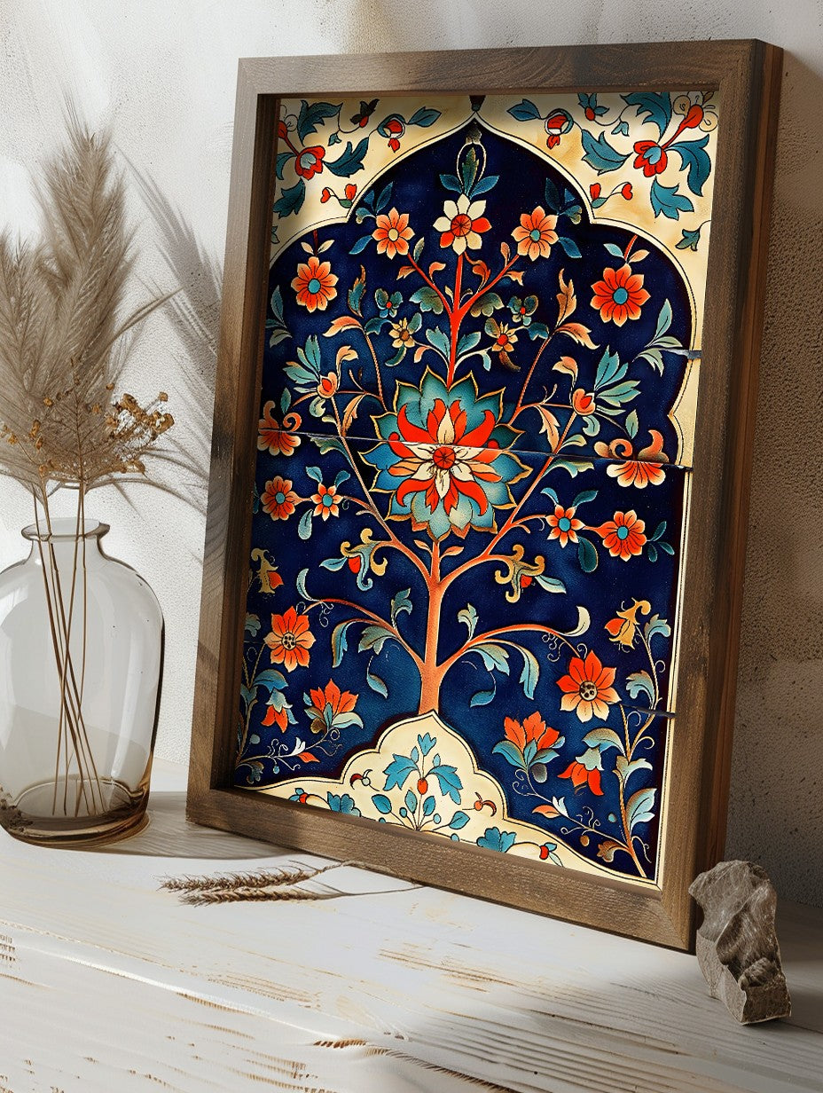 Quadro Decorativo MDF Emoldurado Multicolor GE124-L - Impressão UV em Madeira de Pinho 35x47cm