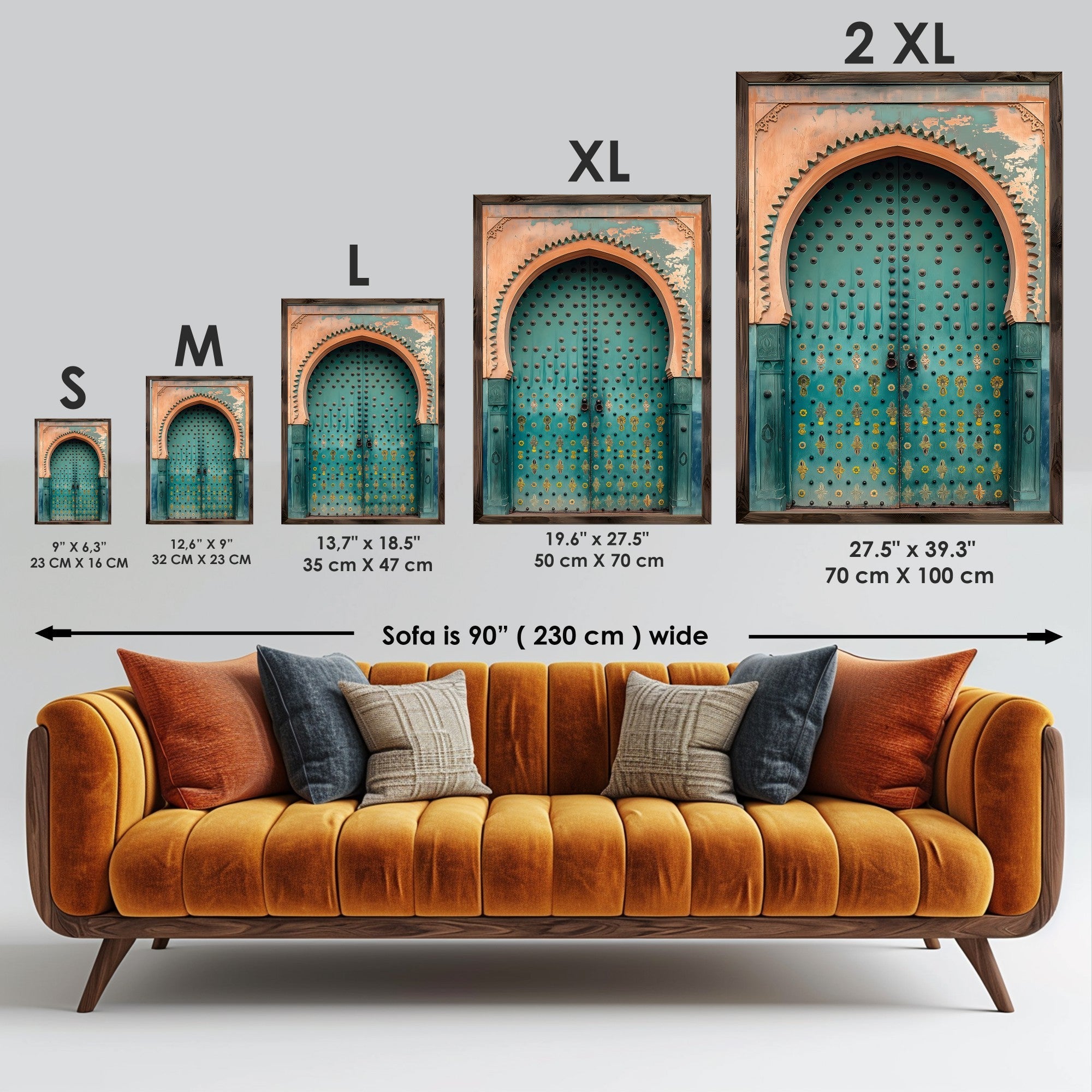 Quadro Decorativo MDF Emoldurado GE125-L Multicolor 35x47cm - Impressão UV em Madeira de Pinho