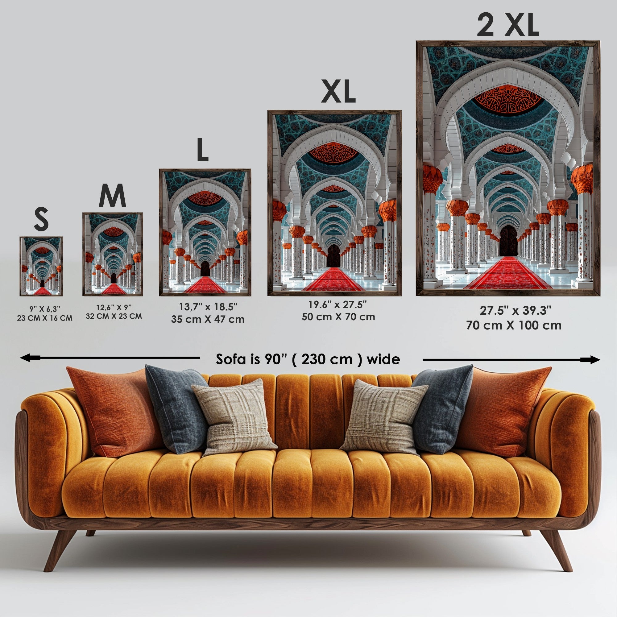 Quadro Decorativo MDF Emoldurado GE126-L Multicolor 35x47cm - Impressão UV em Madeira de Pinho