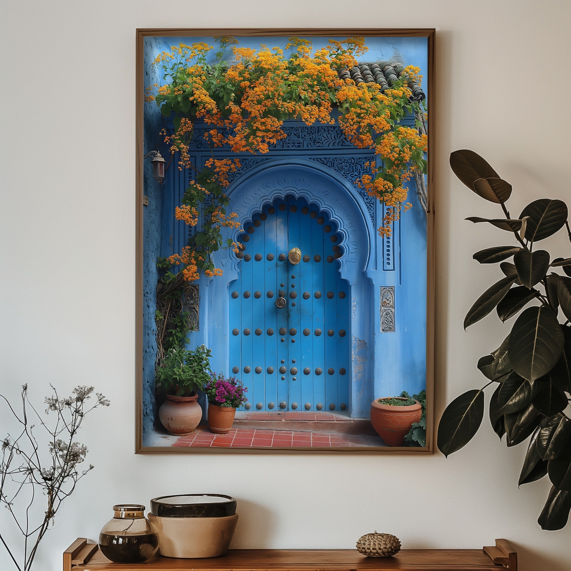 Quadro Decorativo MDF Emoldurado Multicolor GE127-L - Impressão UV em Madeira de Pinho 35x47cm