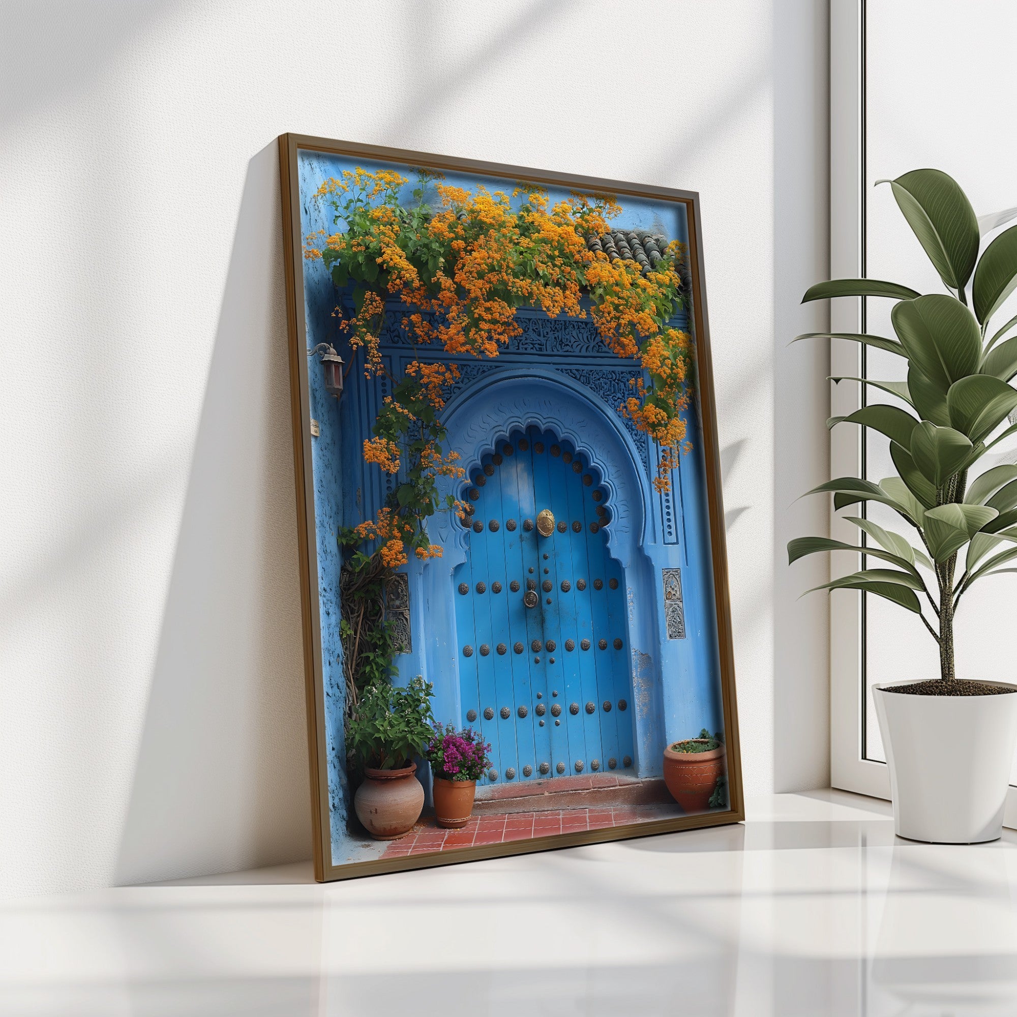 Quadro Decorativo MDF Emoldurado Multicolor GE127-L - Impressão UV em Madeira de Pinho 35x47cm