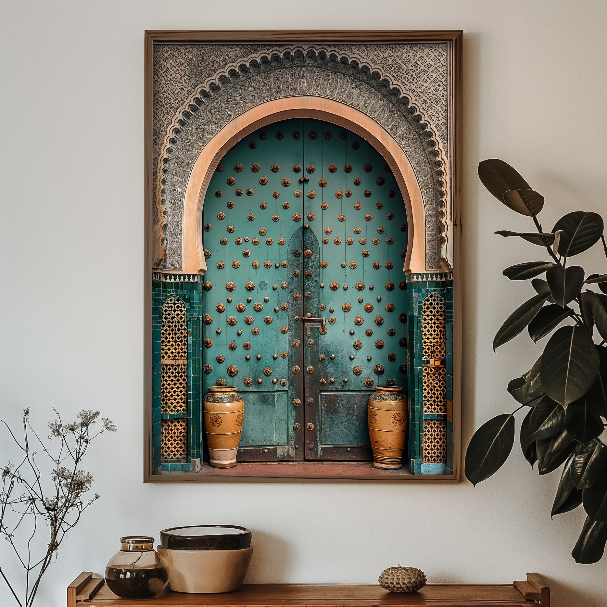 Quadro Decorativo MDF Emoldurado GE128-L Multicolor 35x47cm - Impressão UV em Madeira de Pinho