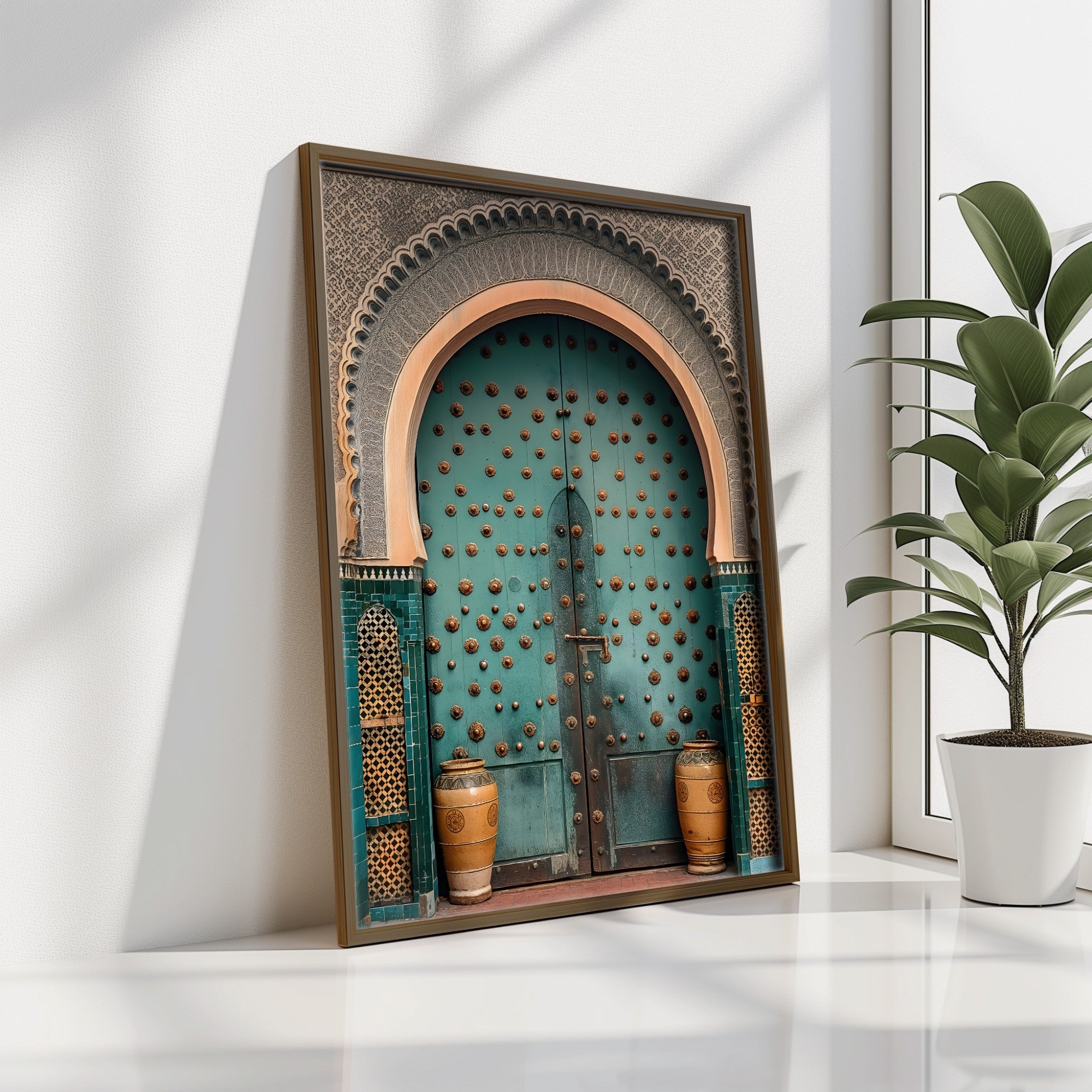 Quadro Decorativo MDF Emoldurado GE128-L Multicolor 35x47cm - Impressão UV em Madeira de Pinho