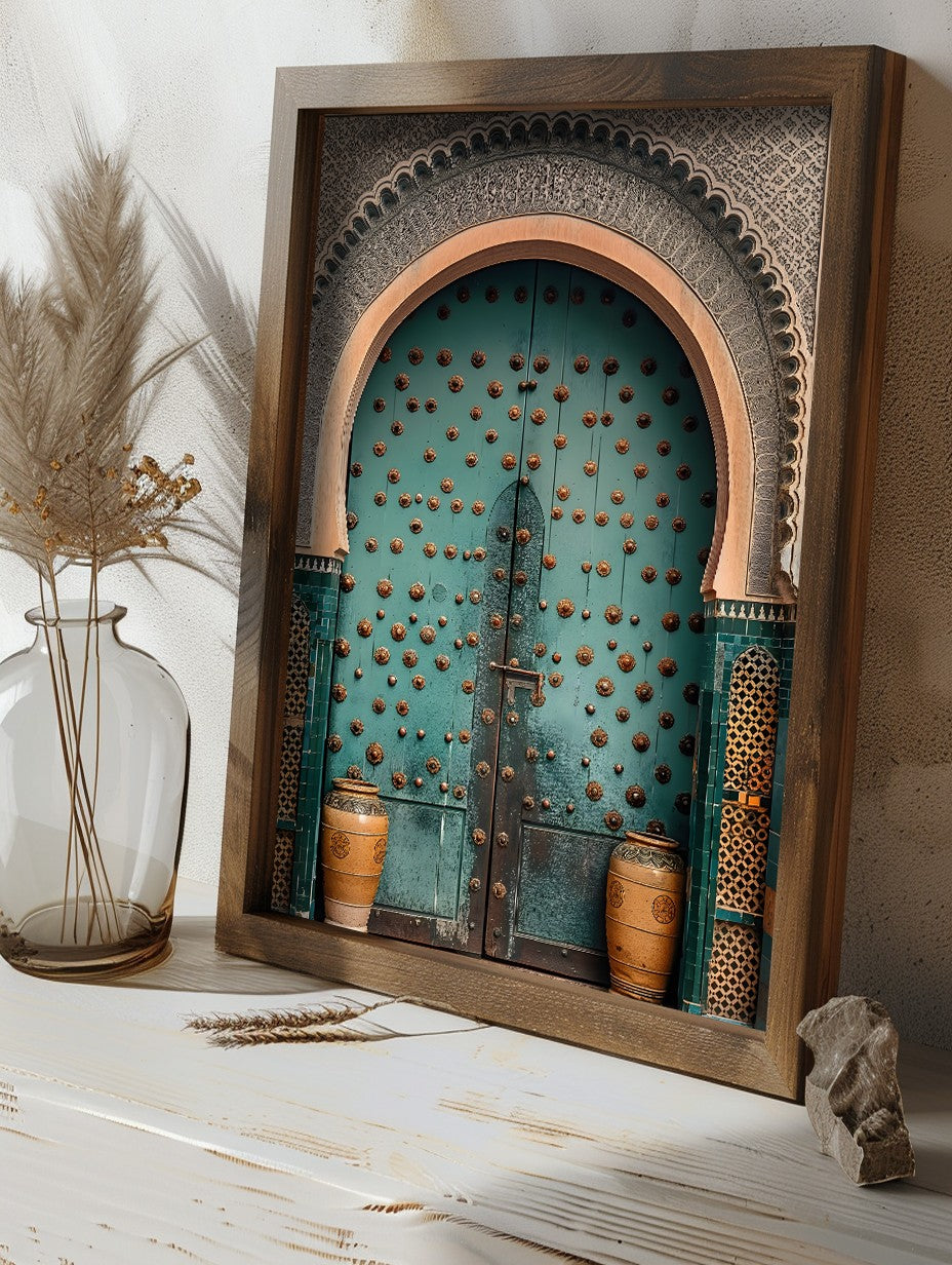 Quadro Decorativo MDF Emoldurado GE128-L Multicolor 35x47cm - Impressão UV em Madeira de Pinho