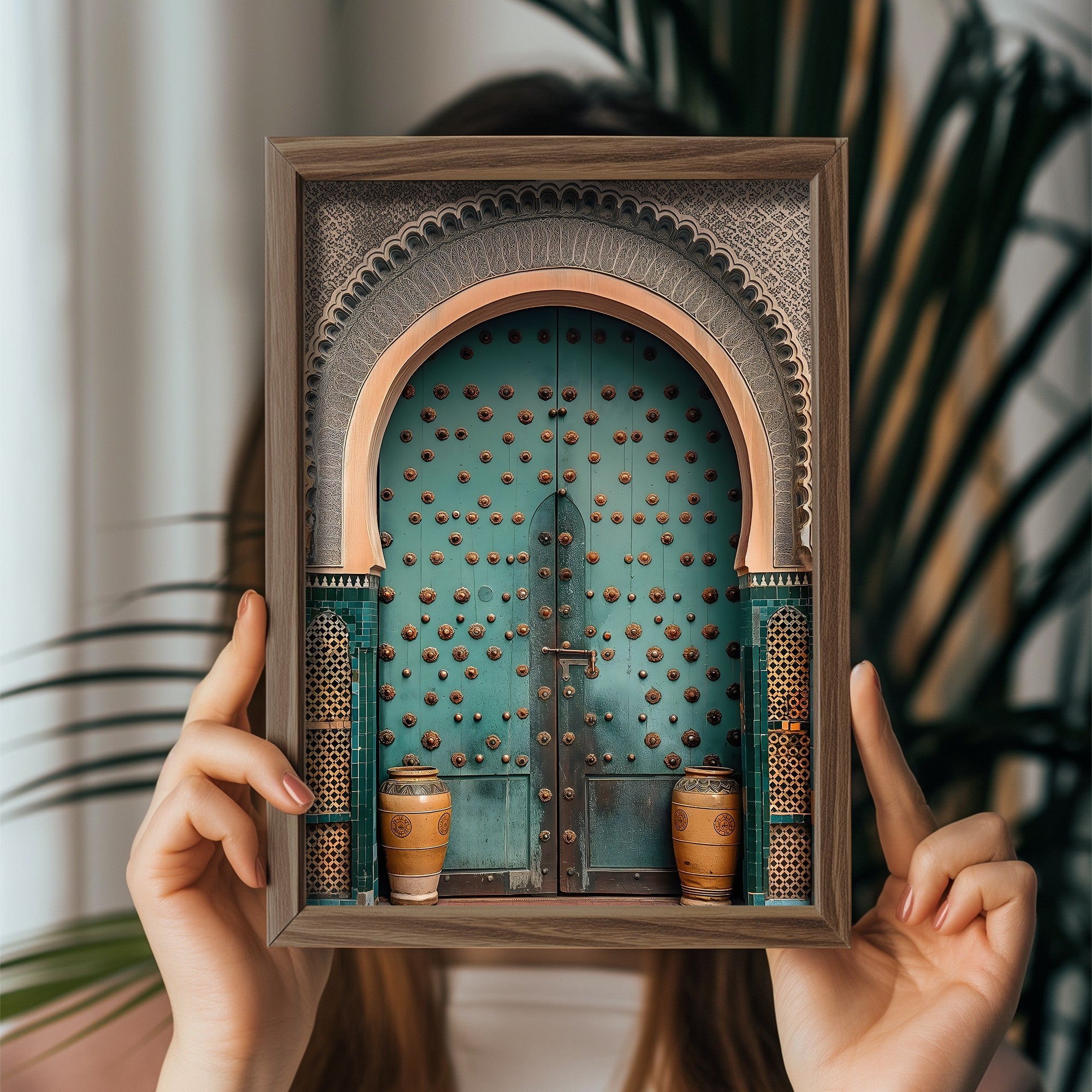 Quadro Decorativo MDF Emoldurado GE128-L Multicolor 35x47cm - Impressão UV em Madeira de Pinho