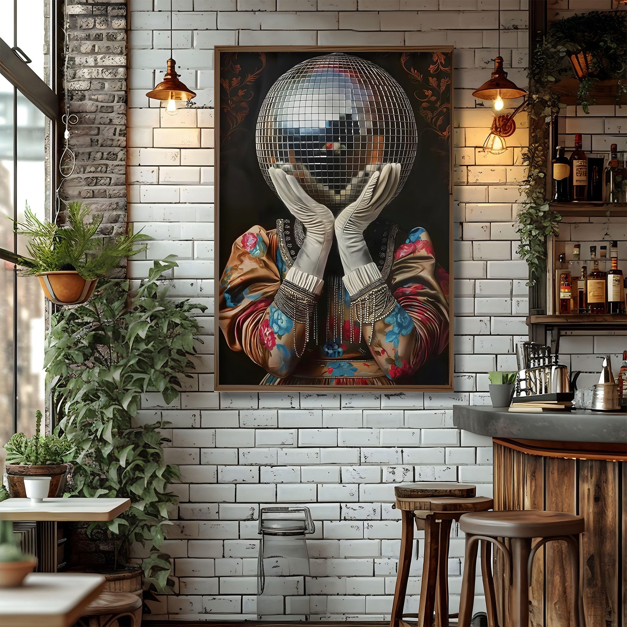 Quadro Decorativo MDF Emoldurado Multicolor GE129-L - Impressão UV em Madeira de Pinho 35x47cm