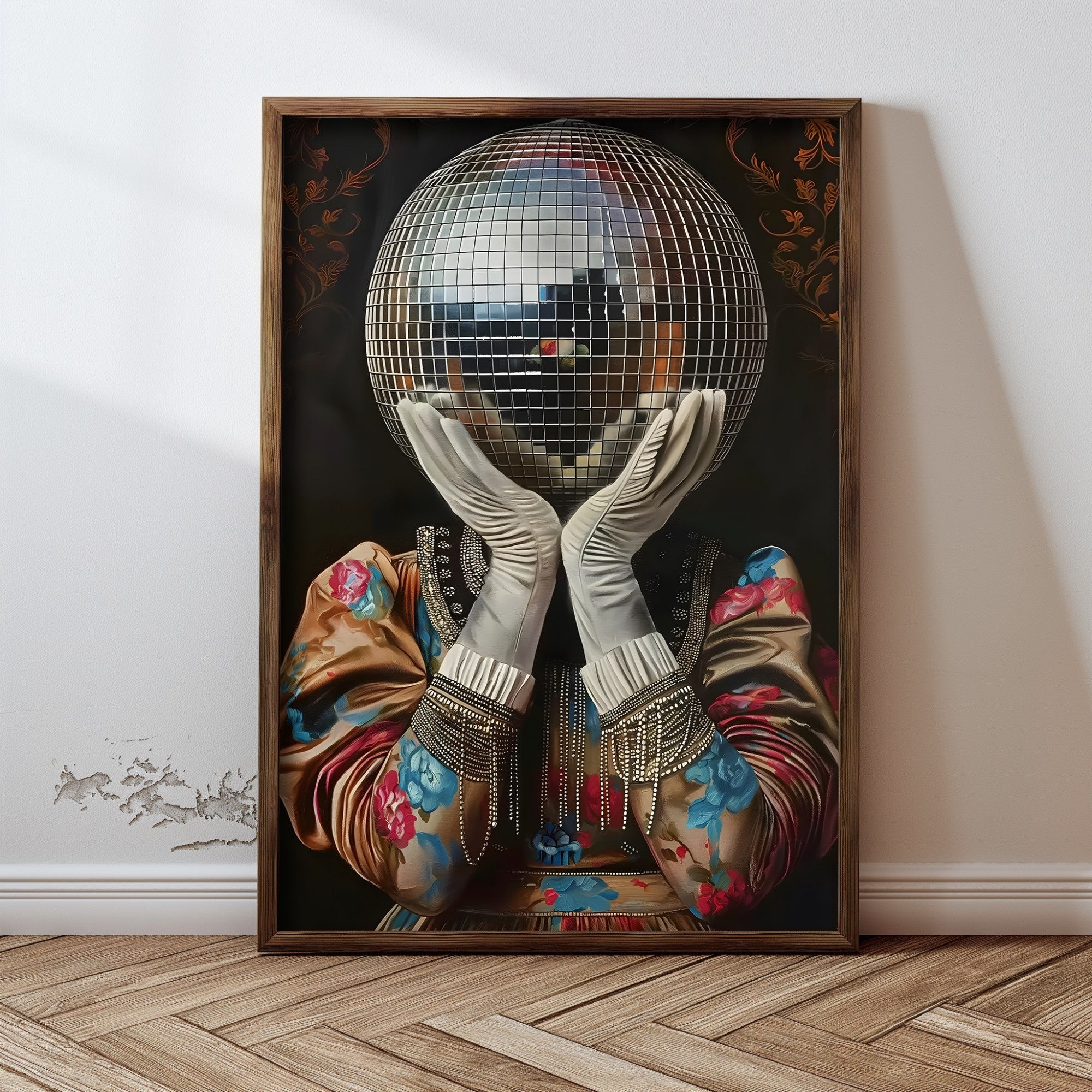 Quadro Decorativo MDF Emoldurado Multicolor GE129-L - Impressão UV em Madeira de Pinho 35x47cm