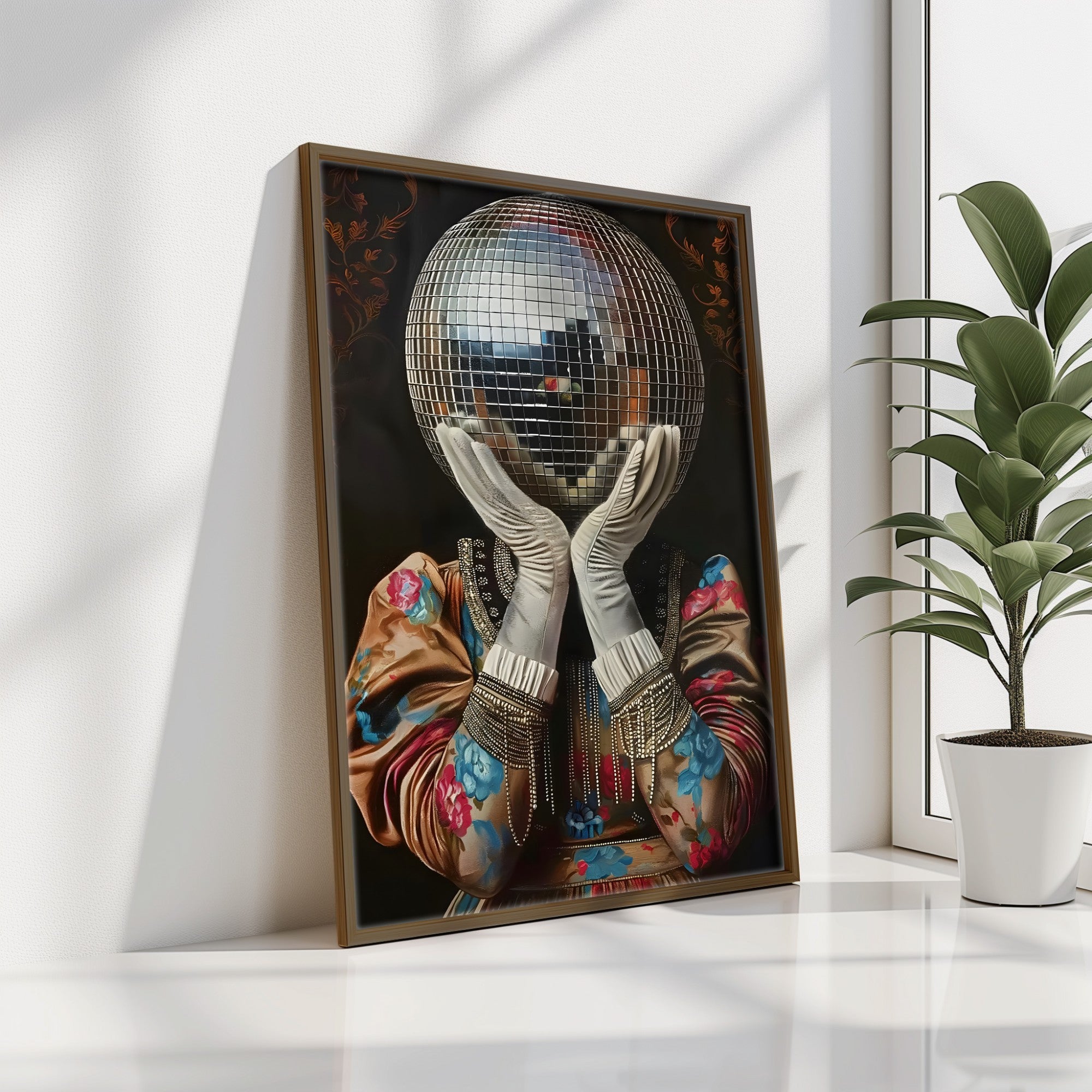 Quadro Decorativo MDF Emoldurado Multicolor GE129-L - Impressão UV em Madeira de Pinho 35x47cm