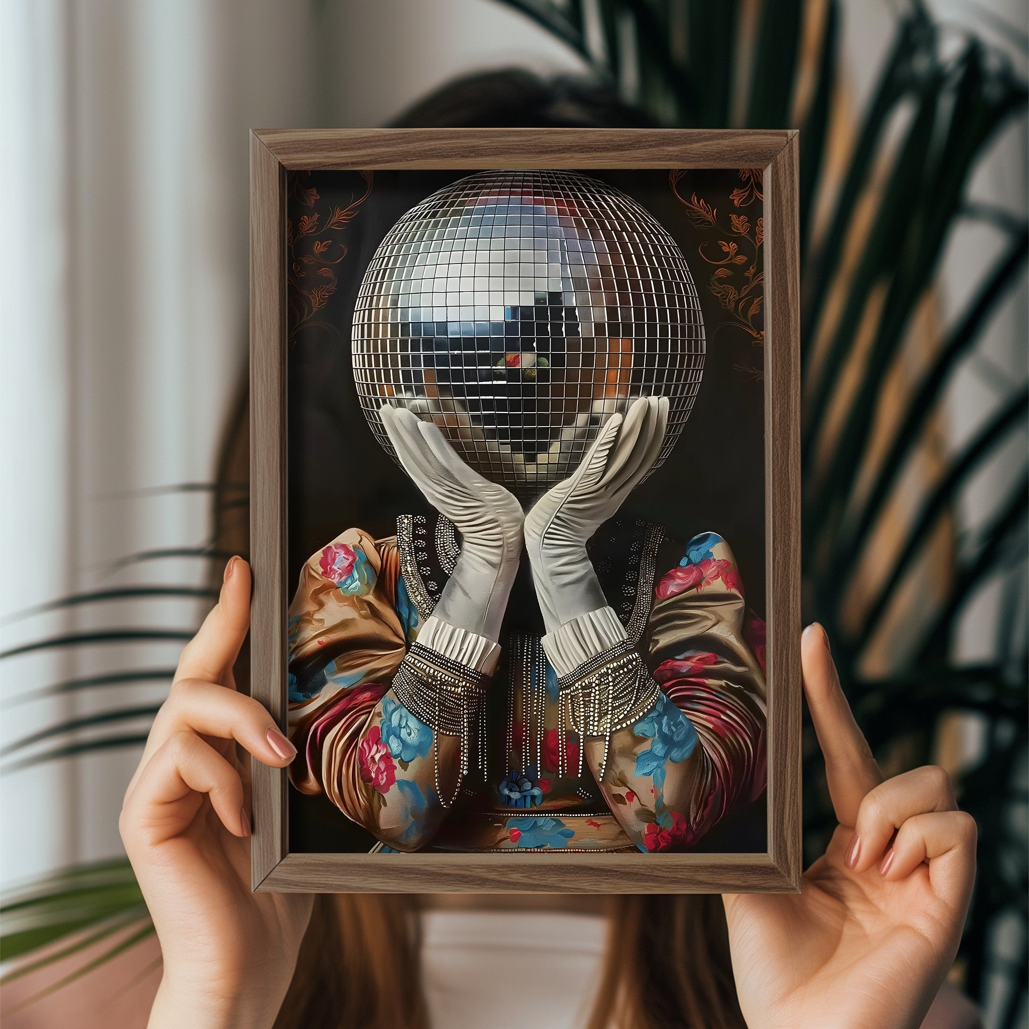 Quadro Decorativo MDF Emoldurado Multicolor GE129-L - Impressão UV em Madeira de Pinho 35x47cm