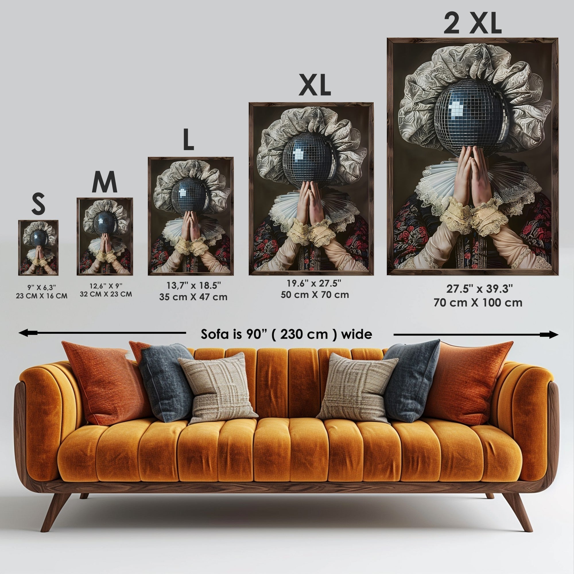 Quadro Decorativo MDF Emoldurado GE130-L Multicolor 35x47cm - Impressão UV em Madeira de Pinho