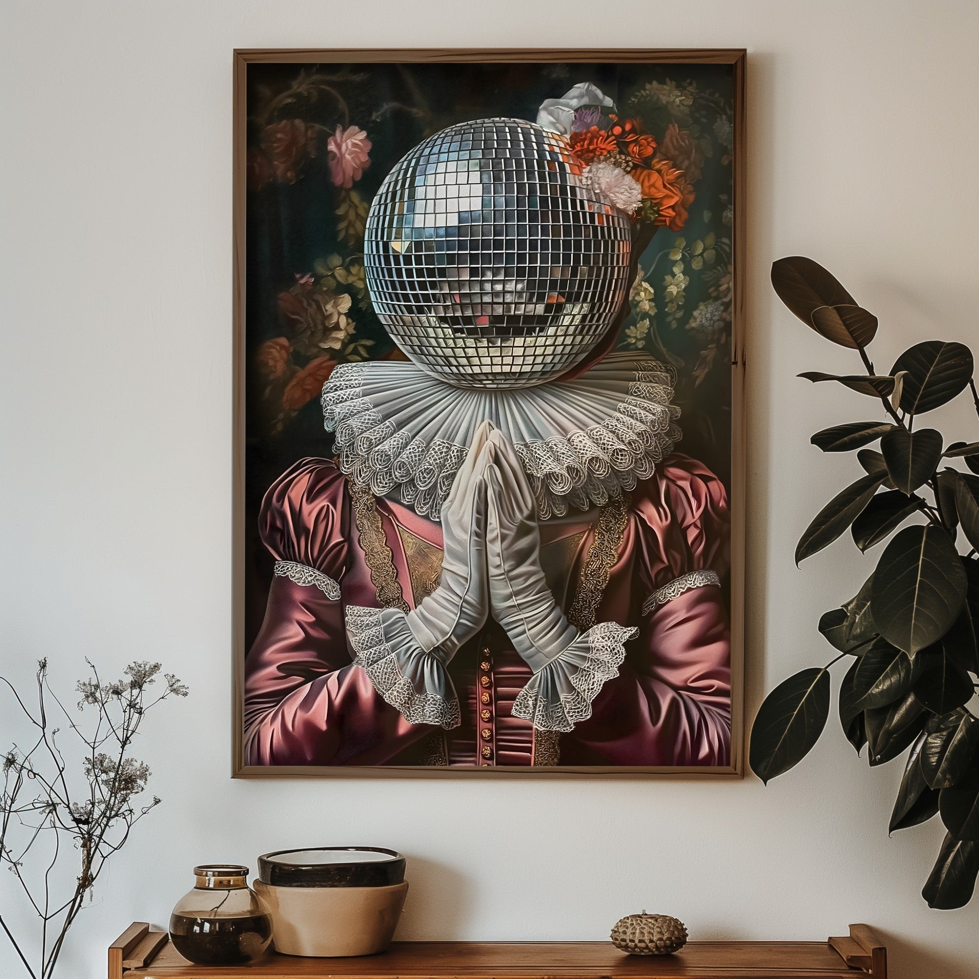 Quadro Decorativo MDF Emoldurado Multicolor GE131-L - Impressão UV em Madeira de Pinho 35x47cm