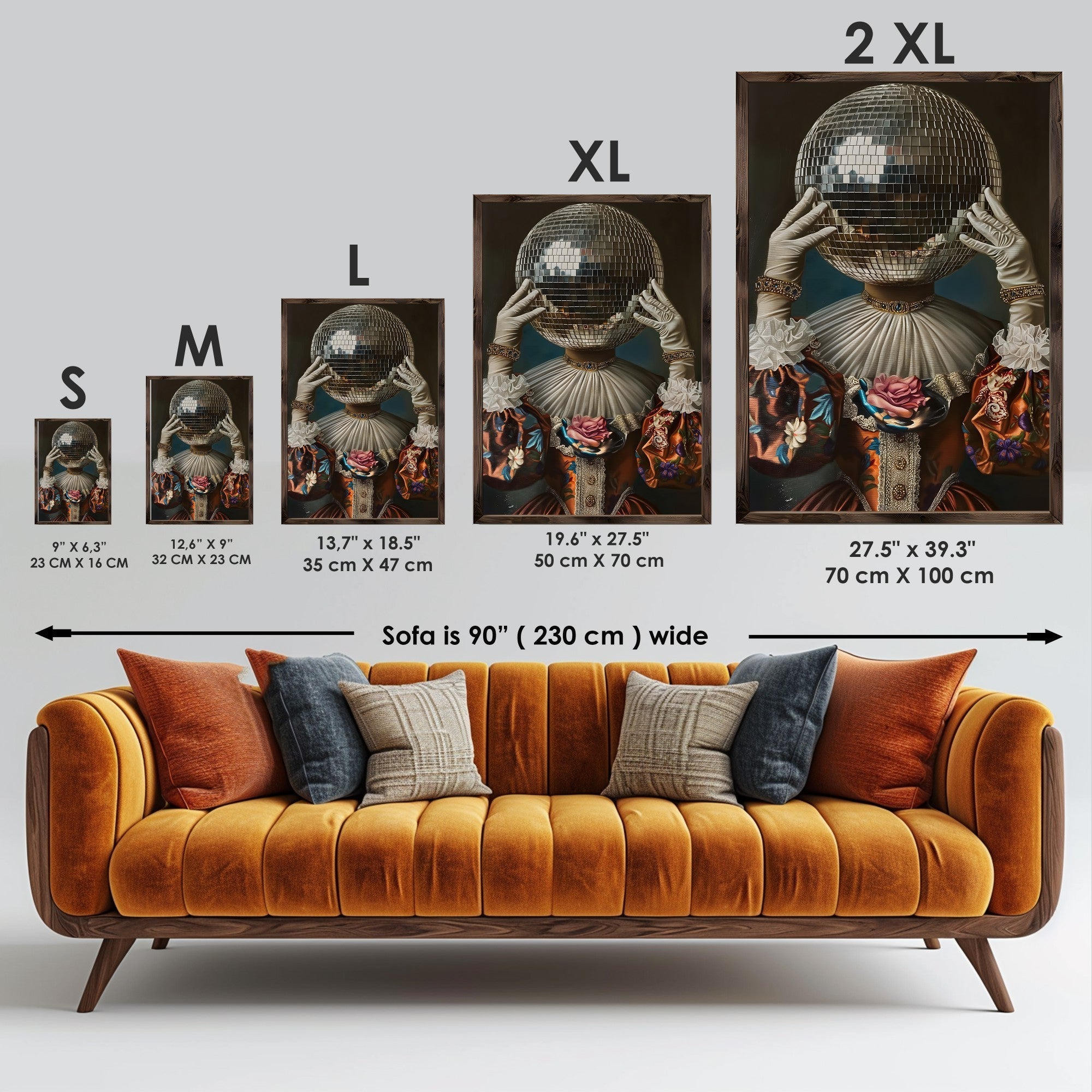 Quadro Decorativo MDF Emoldurado GE132-L Multicolor 35x47cm - Impressão UV em Madeira de Pinho