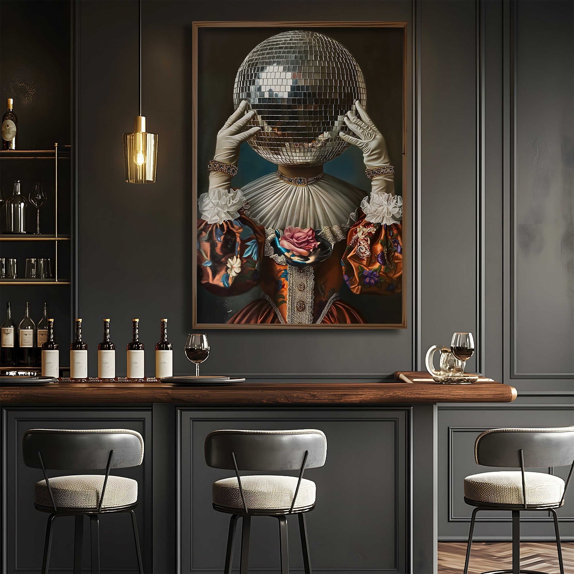 Quadro Decorativo MDF Emoldurado GE132-L Multicolor 35x47cm - Impressão UV em Madeira de Pinho