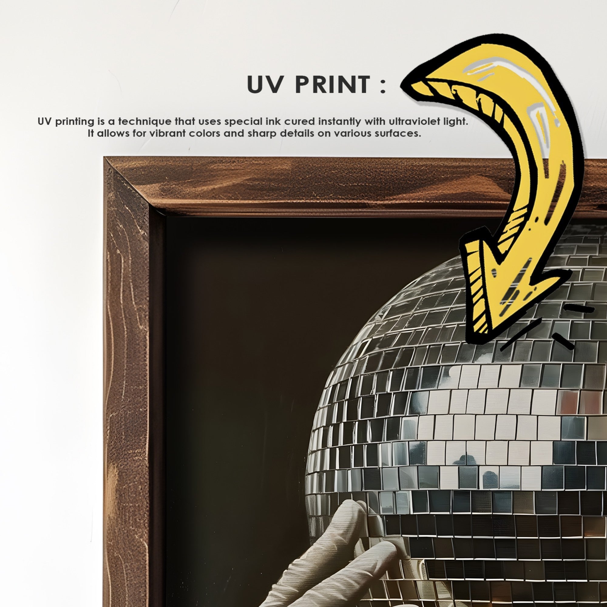 Quadro Decorativo MDF Emoldurado GE132-L Multicolor 35x47cm - Impressão UV em Madeira de Pinho