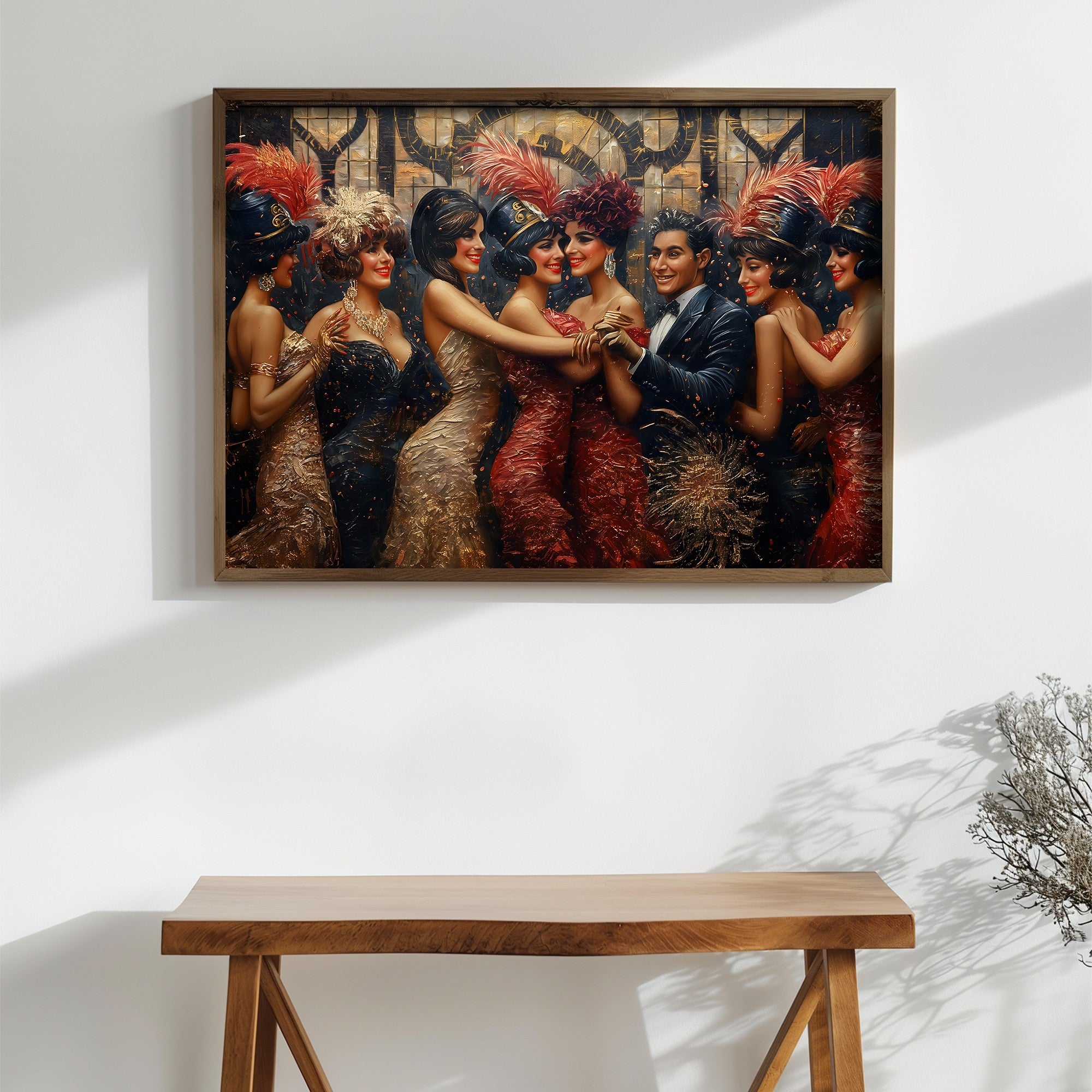 Quadro Decorativo MDF Emoldurado GE133-L Multicolor 35x47cm - Impressão UV em Madeira de Pinho