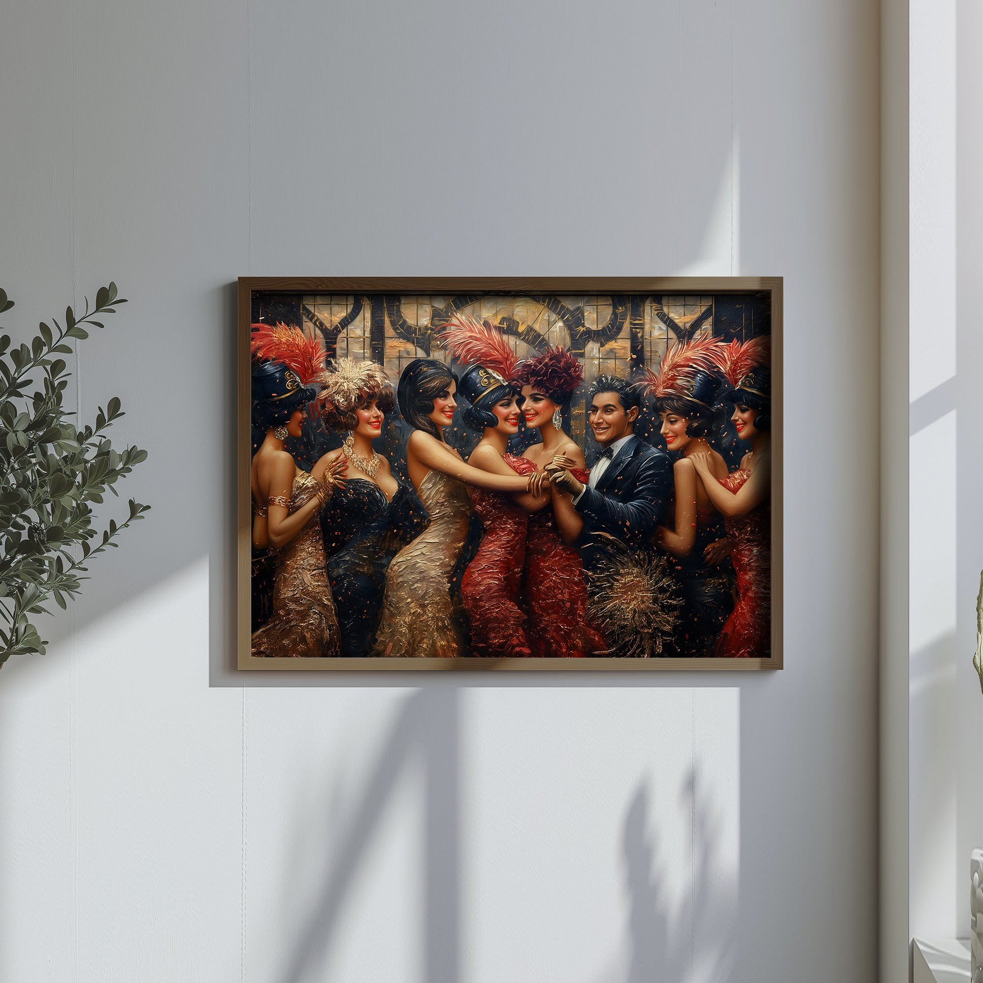 Quadro Decorativo MDF Emoldurado GE133-L Multicolor 35x47cm - Impressão UV em Madeira de Pinho