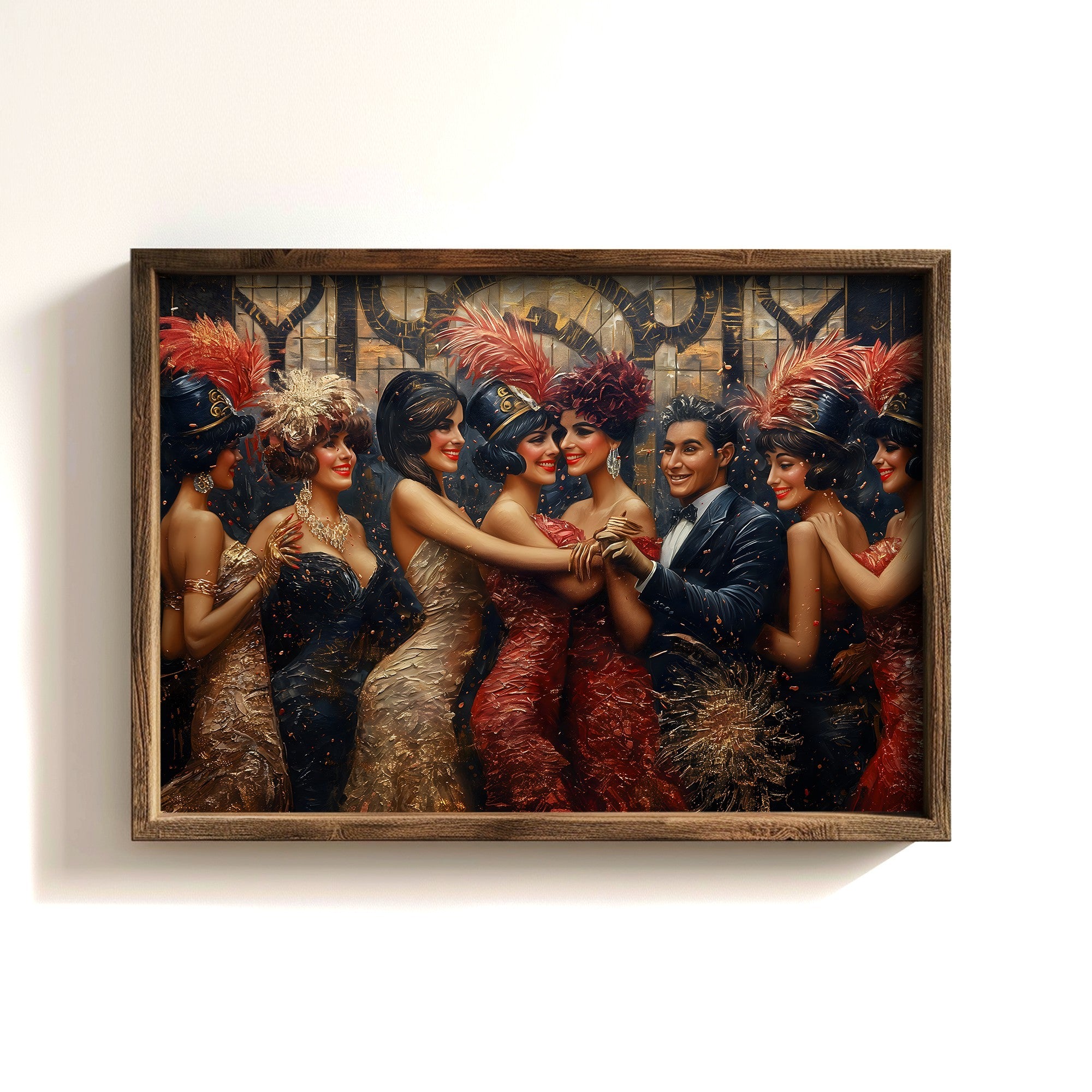 Quadro Decorativo MDF Emoldurado GE133-L Multicolor 35x47cm - Impressão UV em Madeira de Pinho