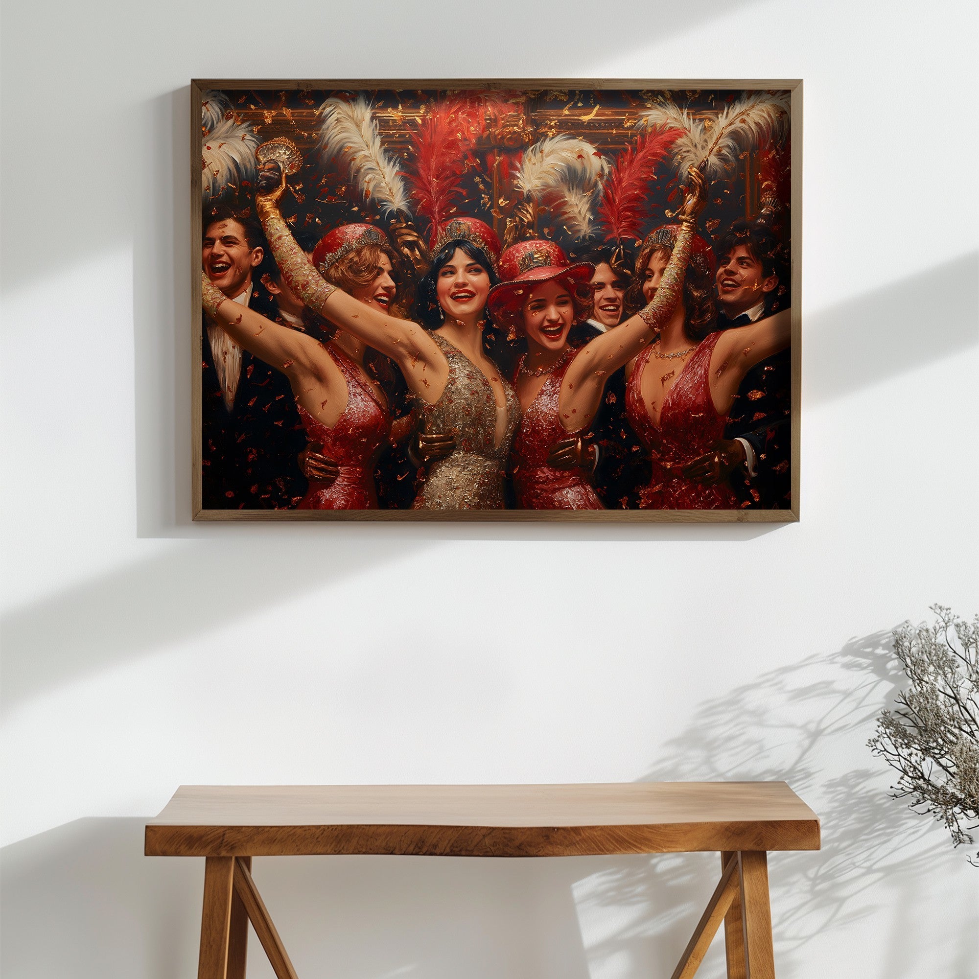 Quadro Decorativo MDF Emoldurado Multicolor GE134-L - Impressão UV em Madeira de Pinho 35x47cm