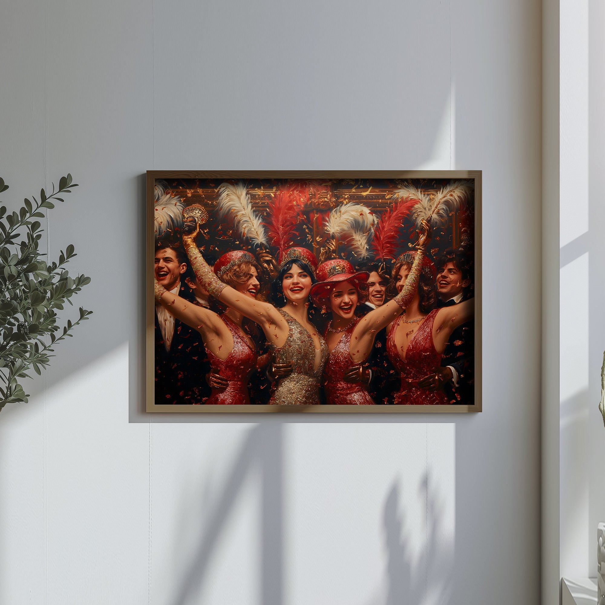 Quadro Decorativo MDF Emoldurado Multicolor GE134-L - Impressão UV em Madeira de Pinho 35x47cm