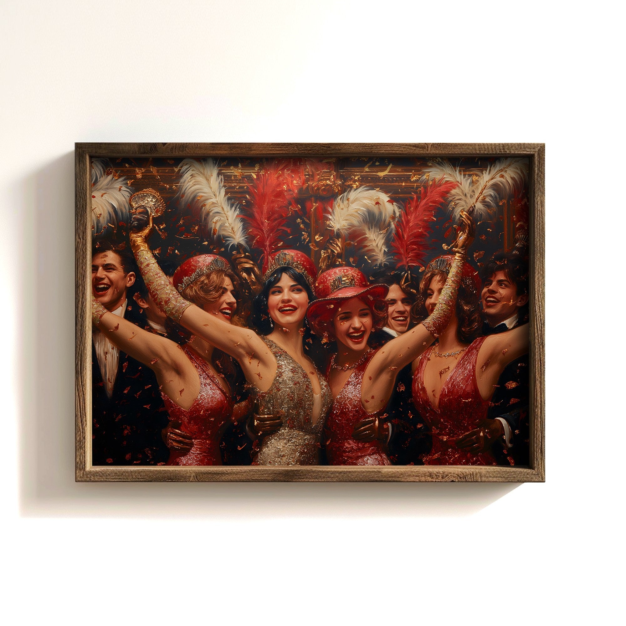 Quadro Decorativo MDF Emoldurado Multicolor GE134-L - Impressão UV em Madeira de Pinho 35x47cm