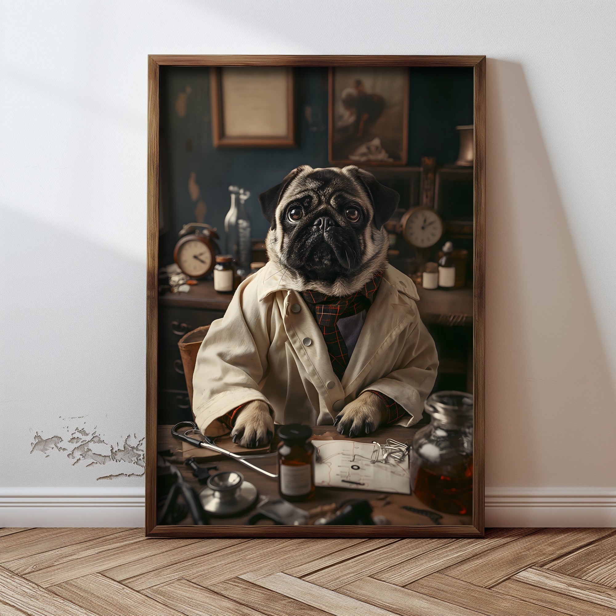 Quadro Decorativo MDF Emoldurado GE135-L Multicolor 35x47cm - Impressão UV em Madeira de Pinho