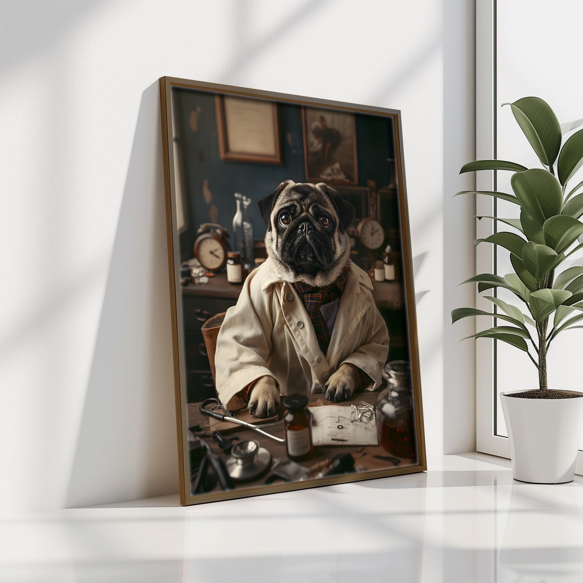 Quadro Decorativo MDF Emoldurado GE135-L Multicolor 35x47cm - Impressão UV em Madeira de Pinho