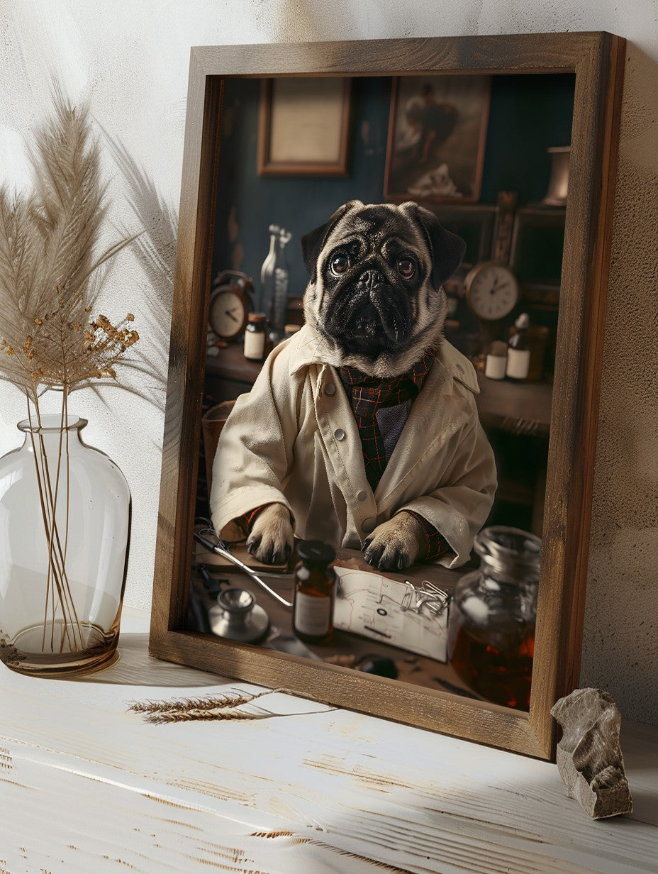 Quadro Decorativo MDF Emoldurado GE135-L Multicolor 35x47cm - Impressão UV em Madeira de Pinho