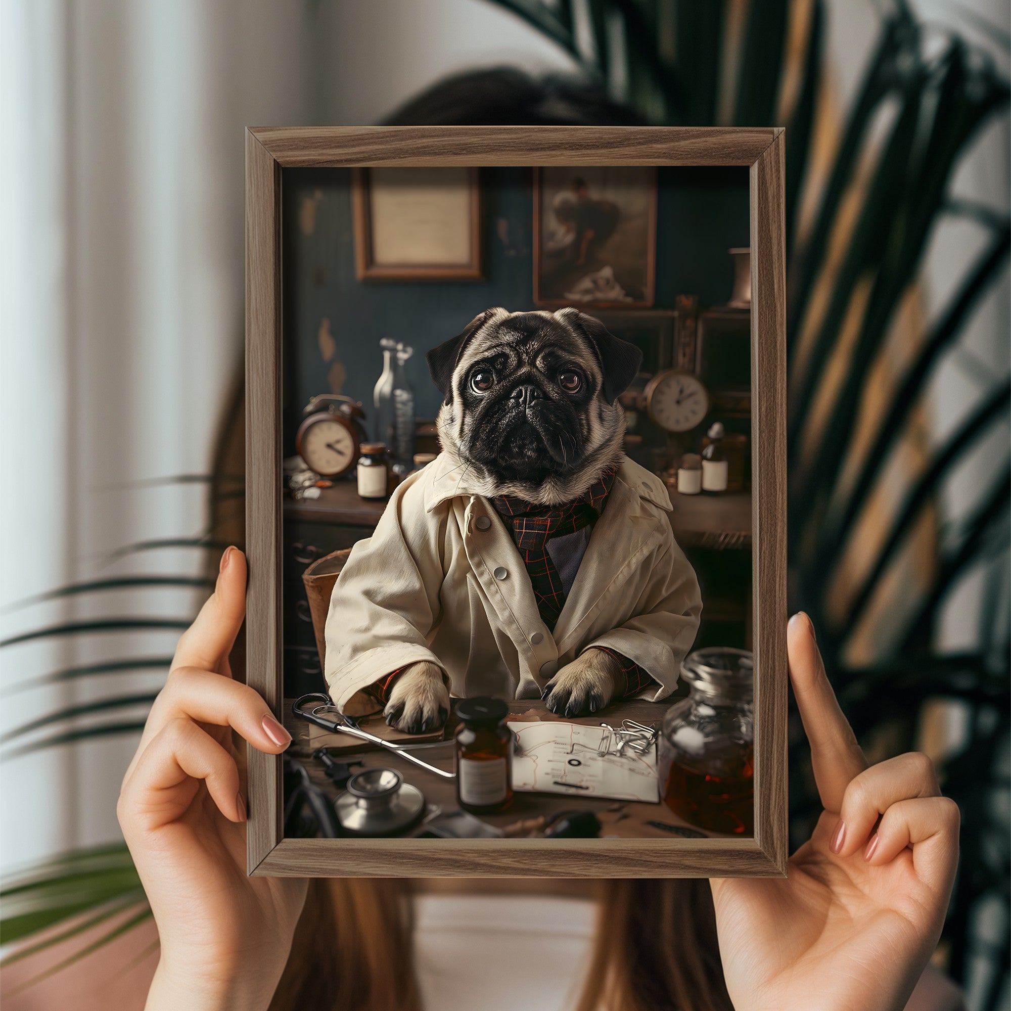 Quadro Decorativo MDF Emoldurado GE135-L Multicolor 35x47cm - Impressão UV em Madeira de Pinho