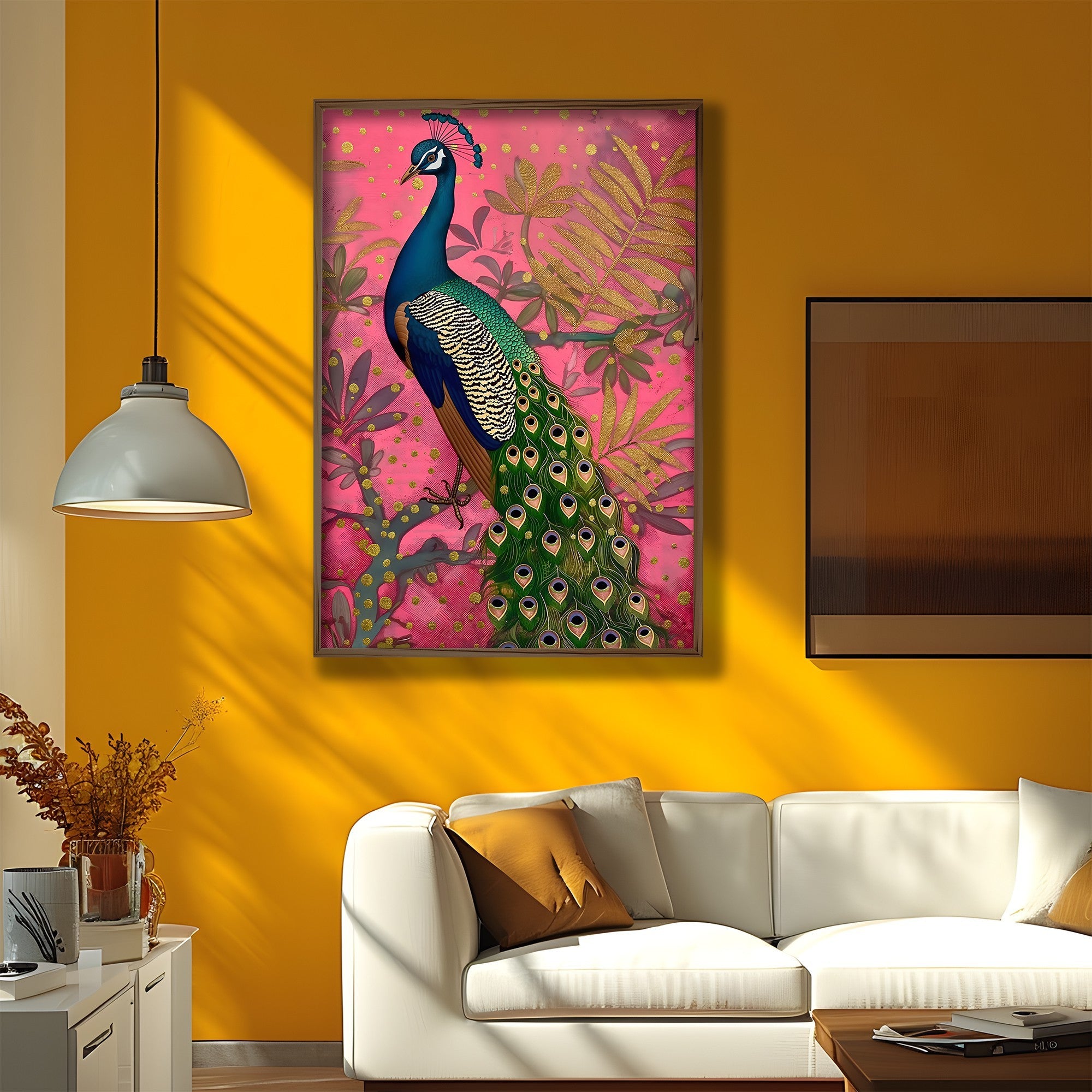 Quadro Decorativo MDF Emoldurado Multicolor GE137-L - Impressão UV em Madeira de Pinho 35x47cm