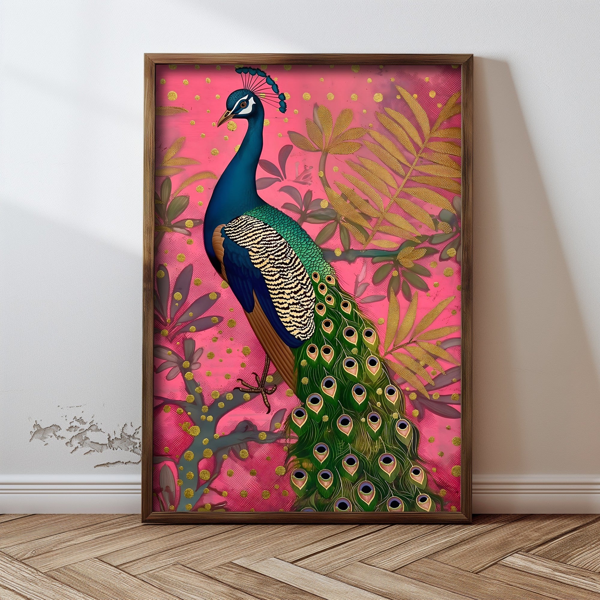 Quadro Decorativo MDF Emoldurado Multicolor GE137-L - Impressão UV em Madeira de Pinho 35x47cm