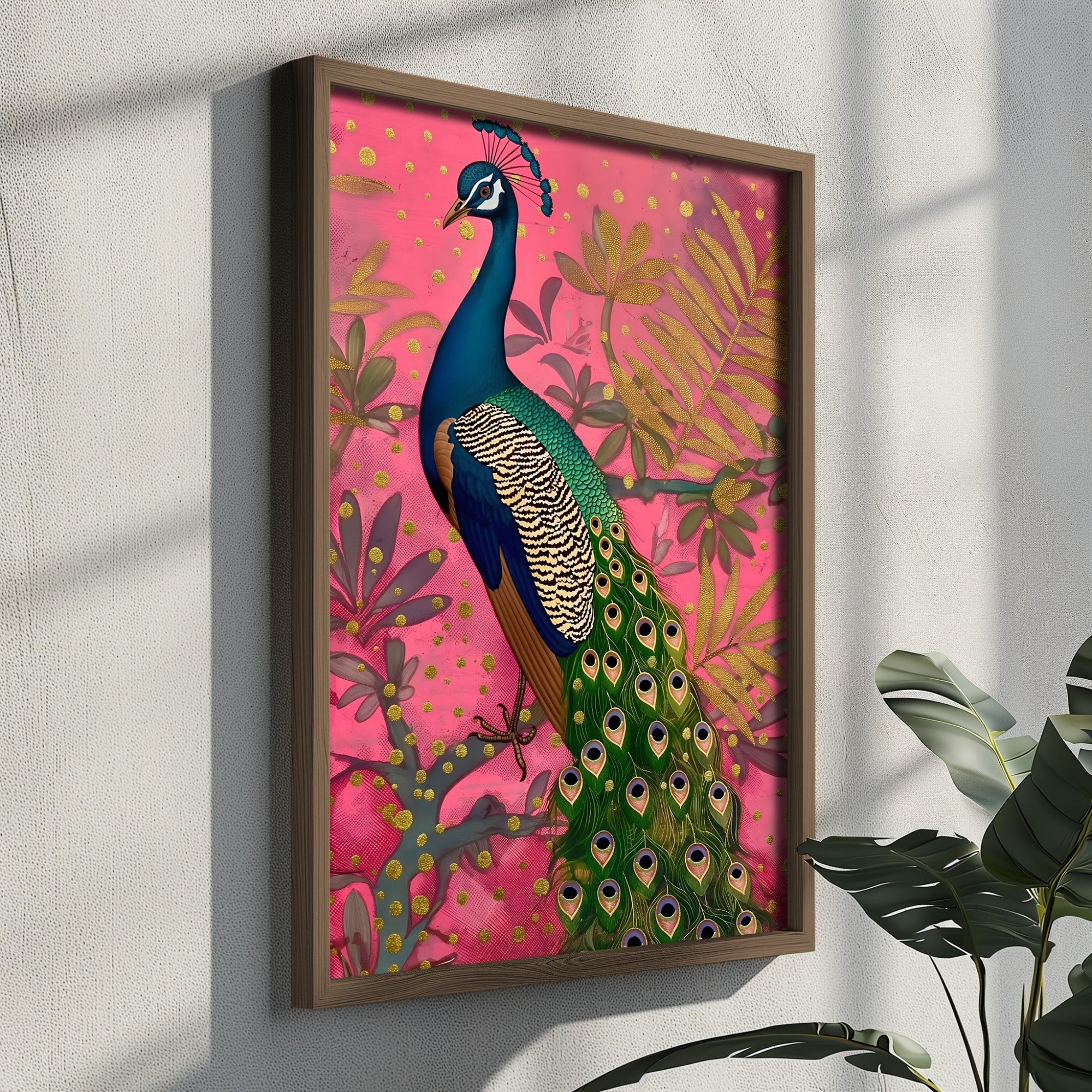 Quadro Decorativo MDF Emoldurado Multicolor GE137-L - Impressão UV em Madeira de Pinho 35x47cm