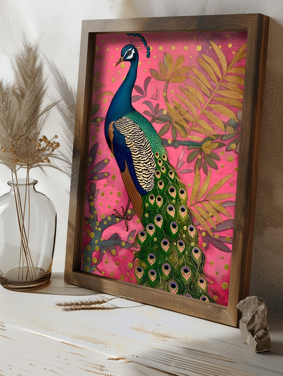 Quadro Decorativo MDF Emoldurado Multicolor GE137-L - Impressão UV em Madeira de Pinho 35x47cm