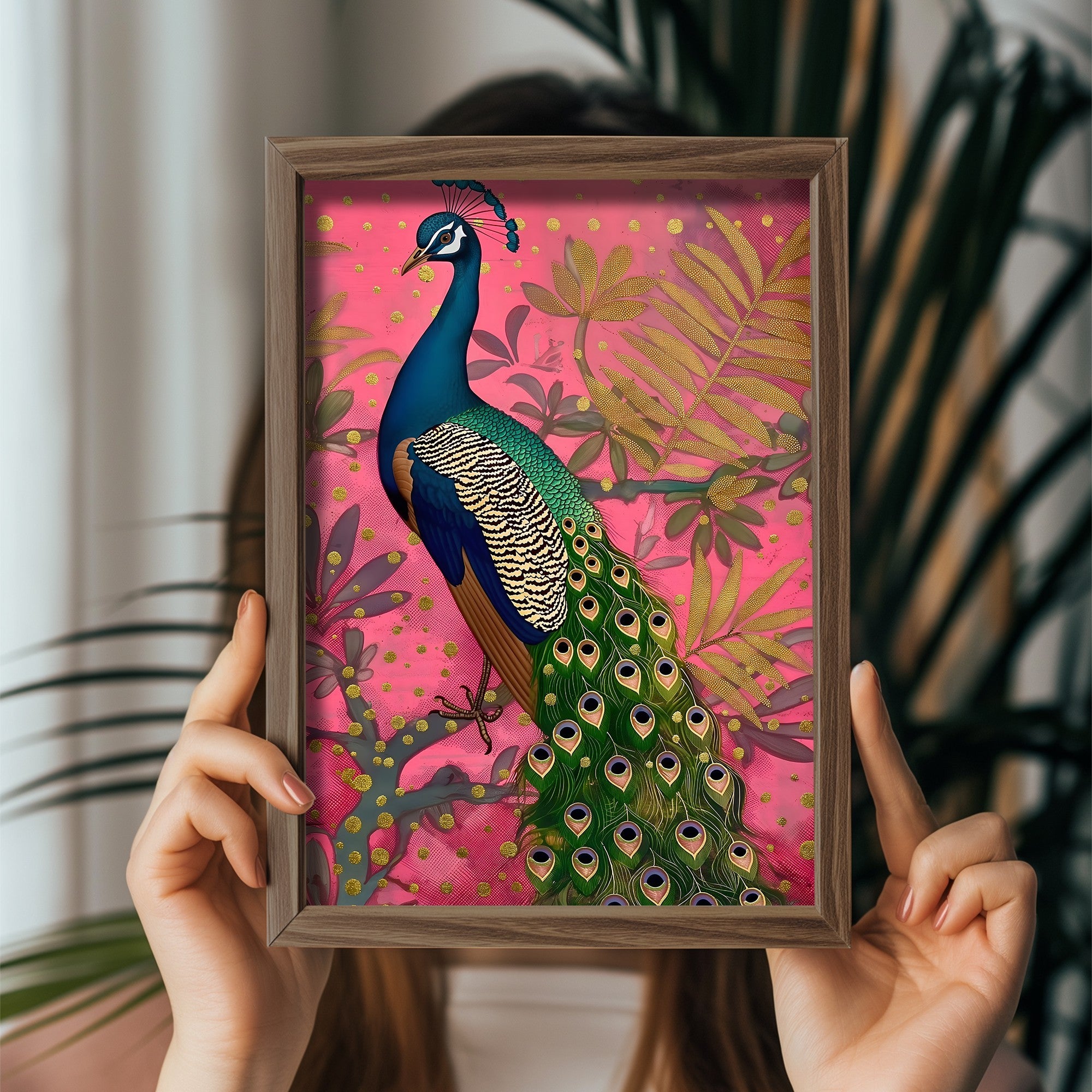 Quadro Decorativo MDF Emoldurado Multicolor GE137-L - Impressão UV em Madeira de Pinho 35x47cm