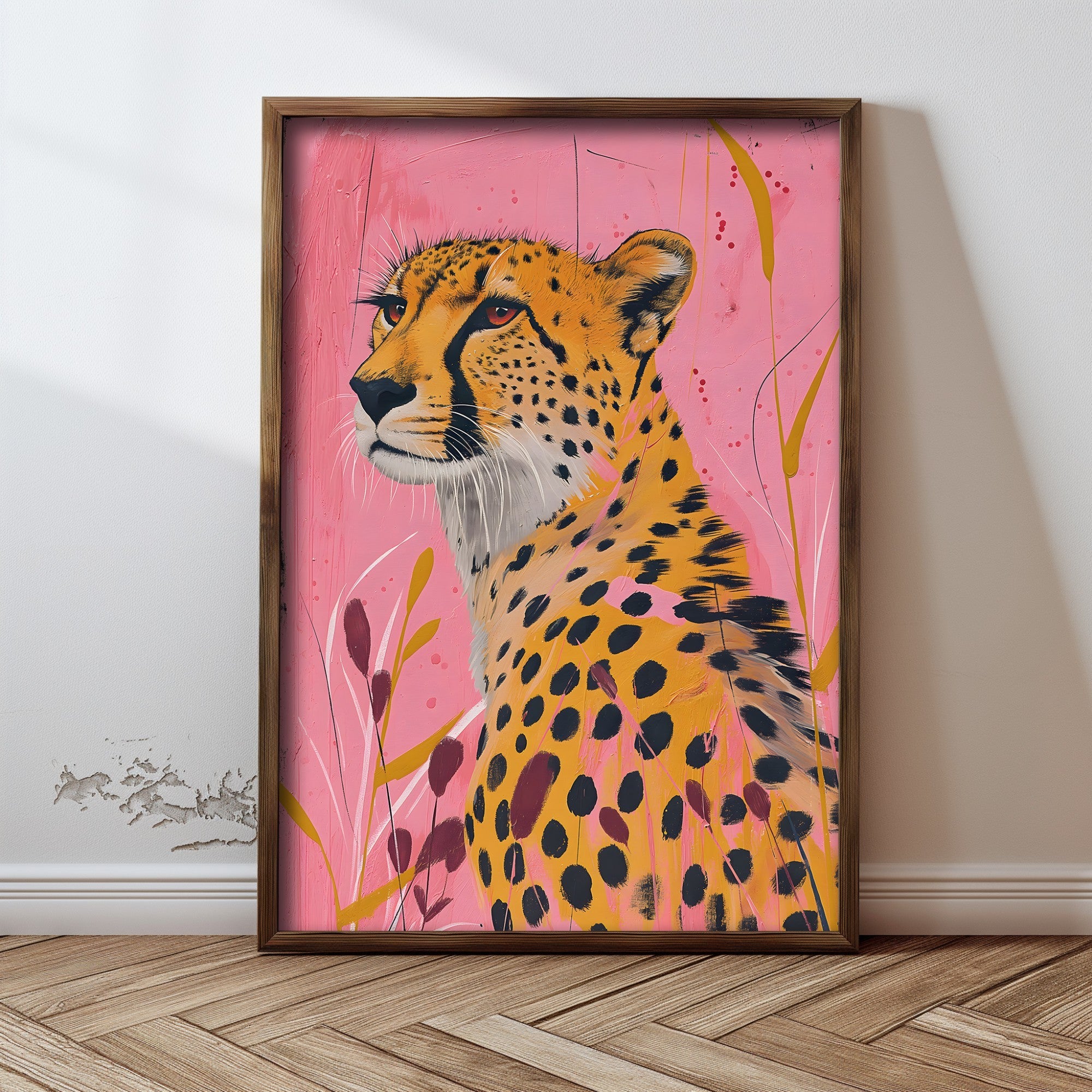 Quadro Decorativo MDF Emoldurado Multicolor GE138-L - Impressão UV em Madeira de Pinho 35x47cm