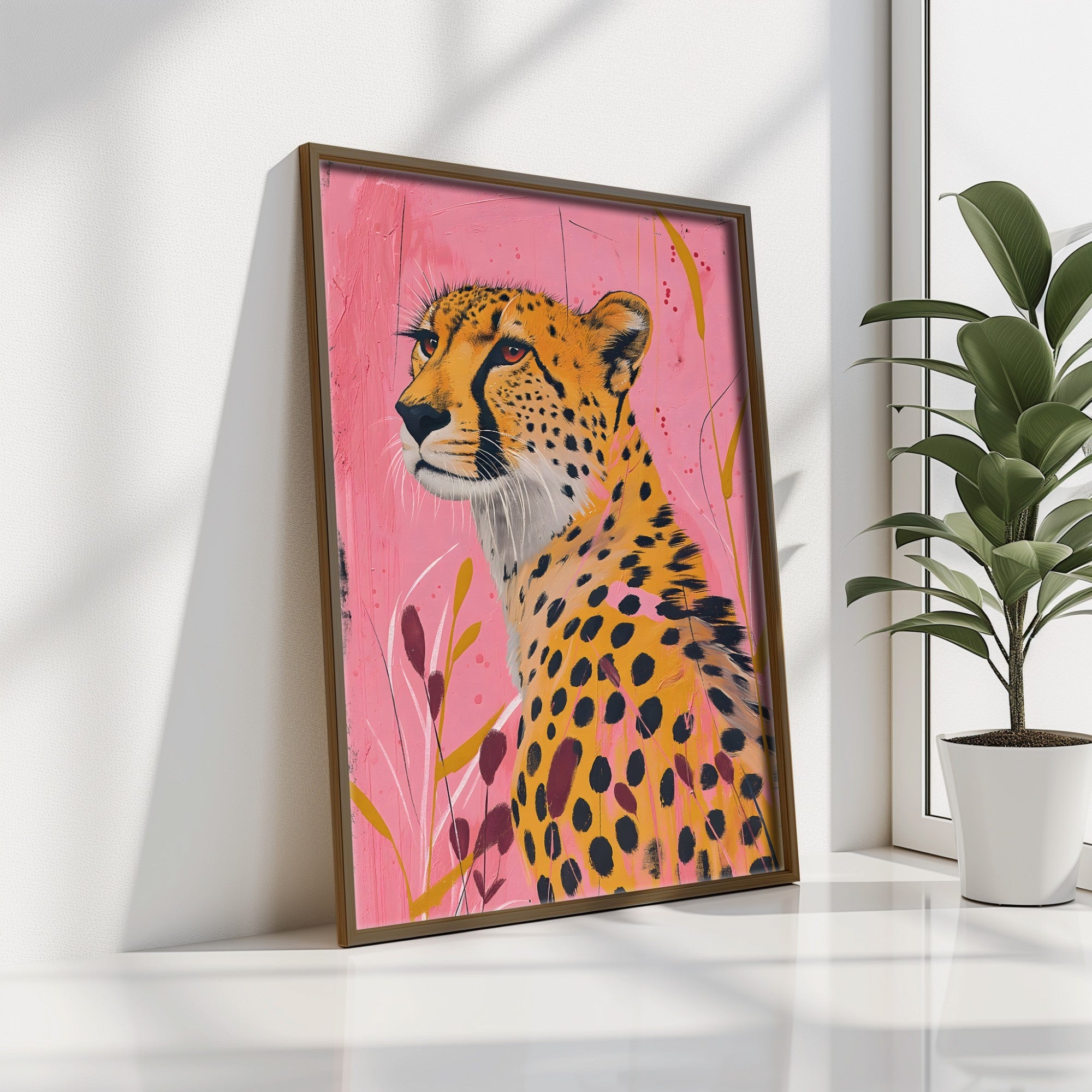 Quadro Decorativo MDF Emoldurado Multicolor GE138-L - Impressão UV em Madeira de Pinho 35x47cm