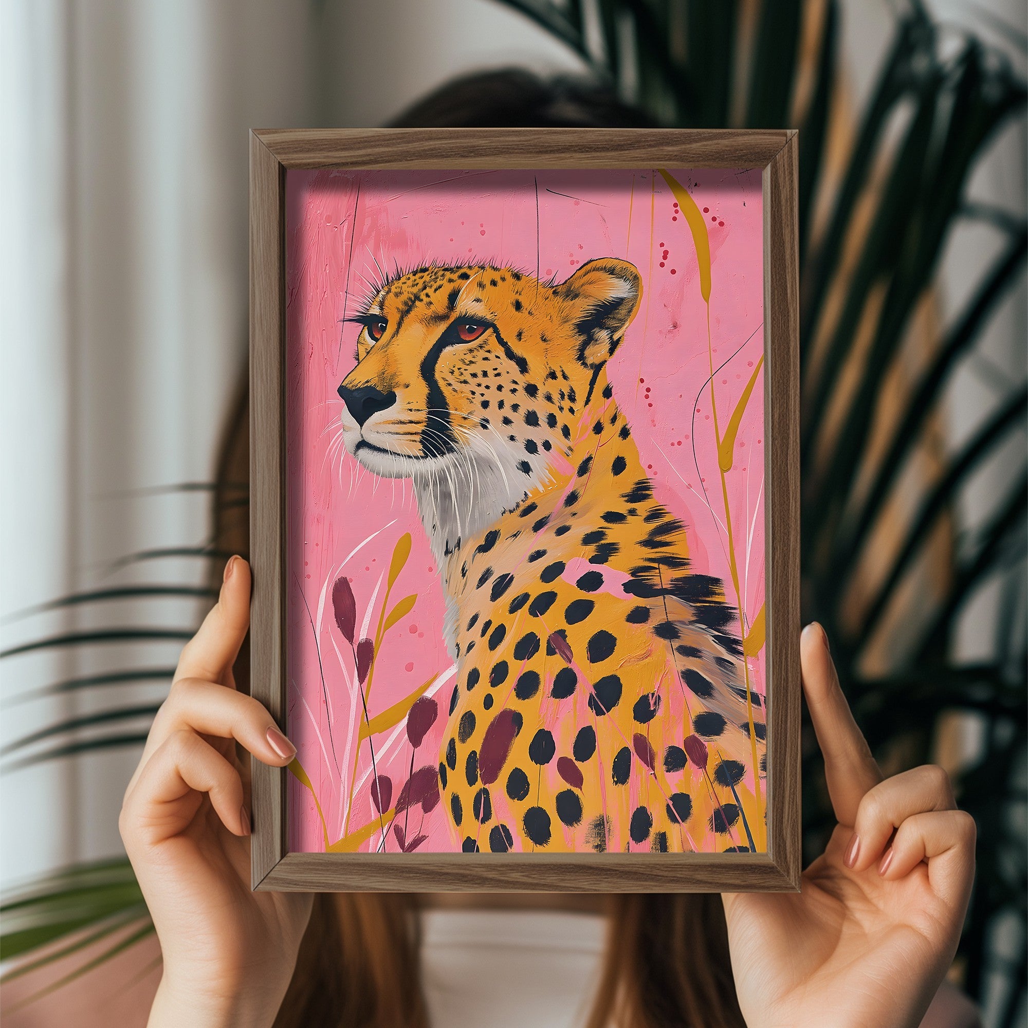 Quadro Decorativo MDF Emoldurado Multicolor GE138-L - Impressão UV em Madeira de Pinho 35x47cm