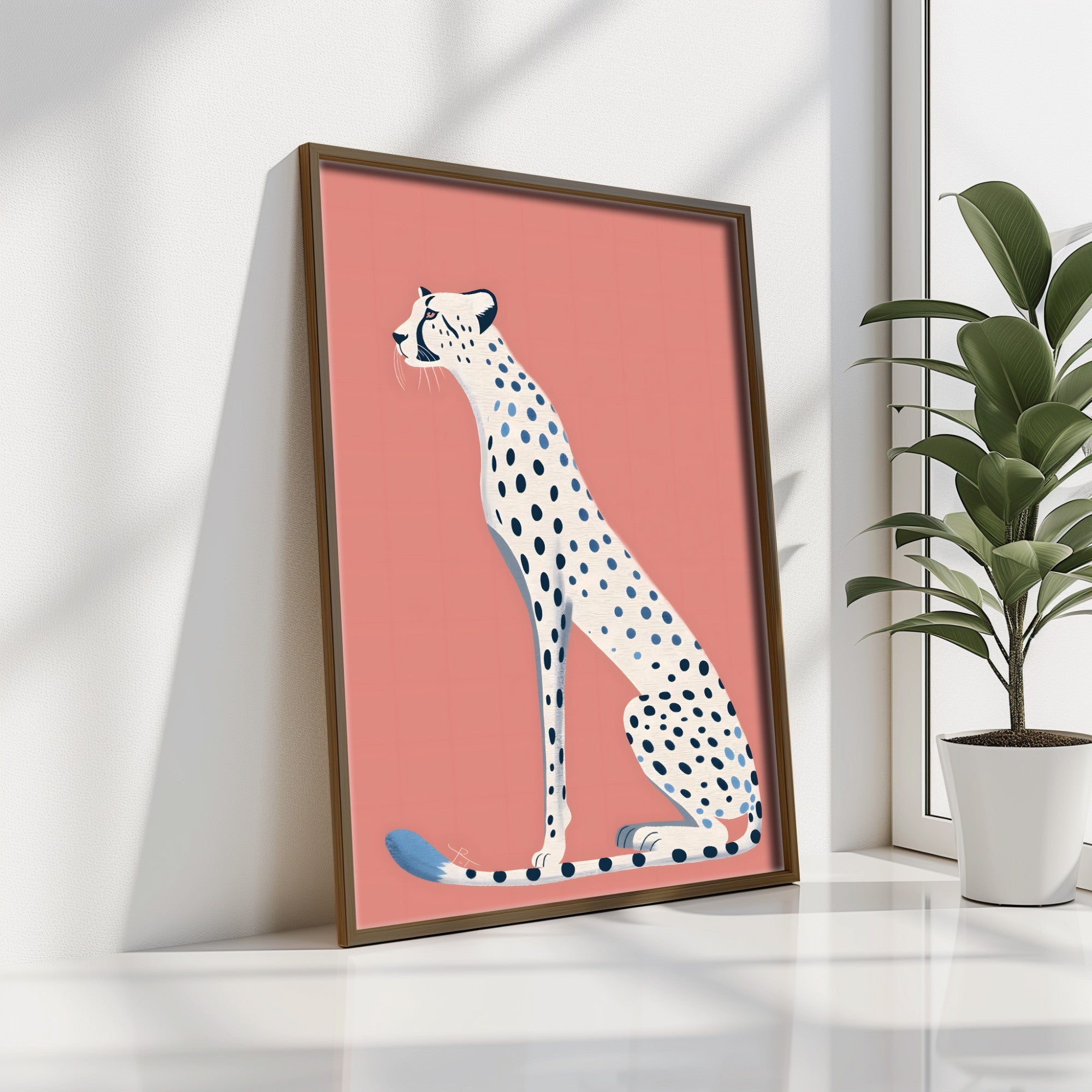 Quadro Decorativo MDF Emoldurado Multicolor GE139-L - Impressão UV em Madeira de Pinho 35x47cm