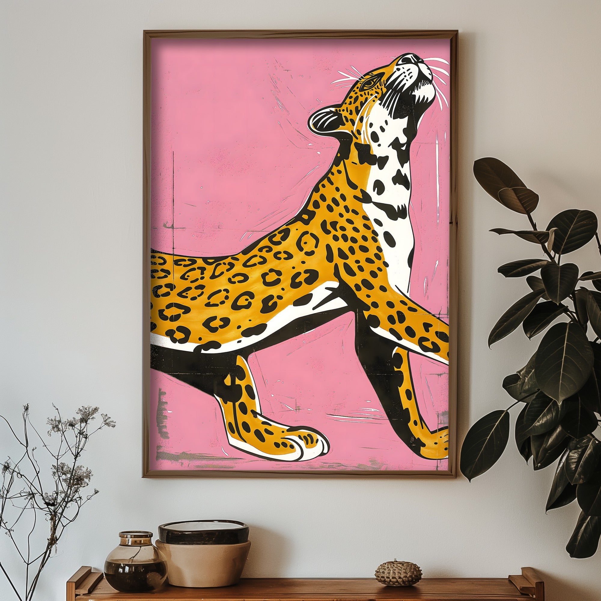 Quadro Decorativo MDF Emoldurado GE140-L Multicolor 35x47cm - Impressão UV em Madeira de Pinho