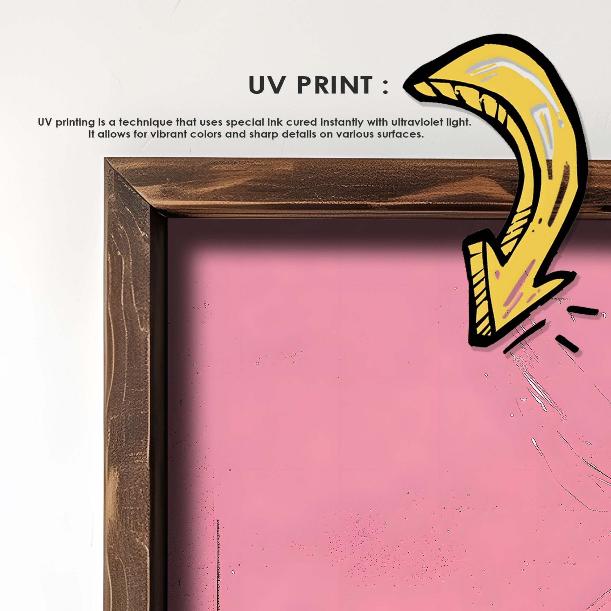 Quadro Decorativo MDF Emoldurado GE140-L Multicolor 35x47cm - Impressão UV em Madeira de Pinho