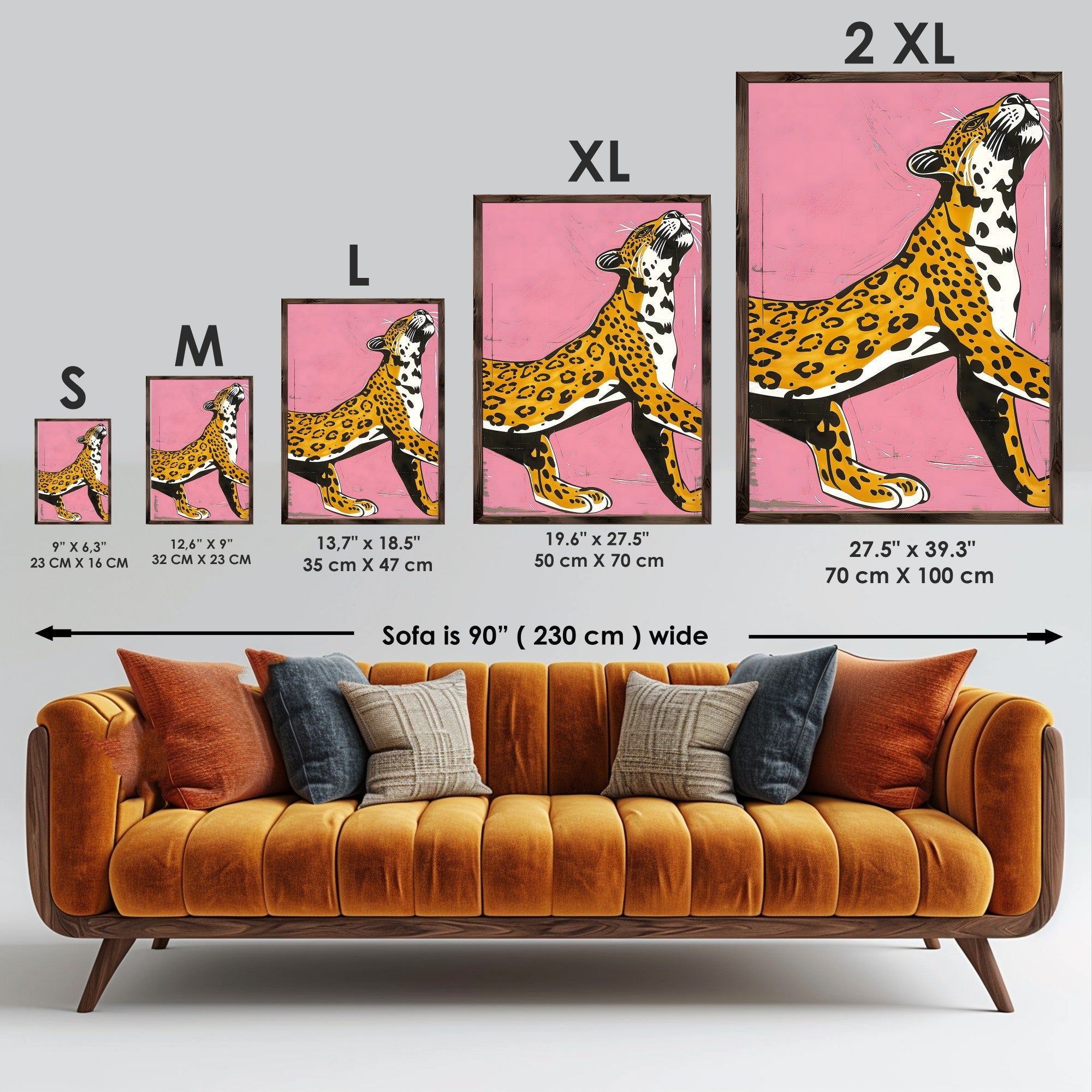 Quadro Decorativo MDF Emoldurado GE140-L Multicolor 35x47cm - Impressão UV em Madeira de Pinho