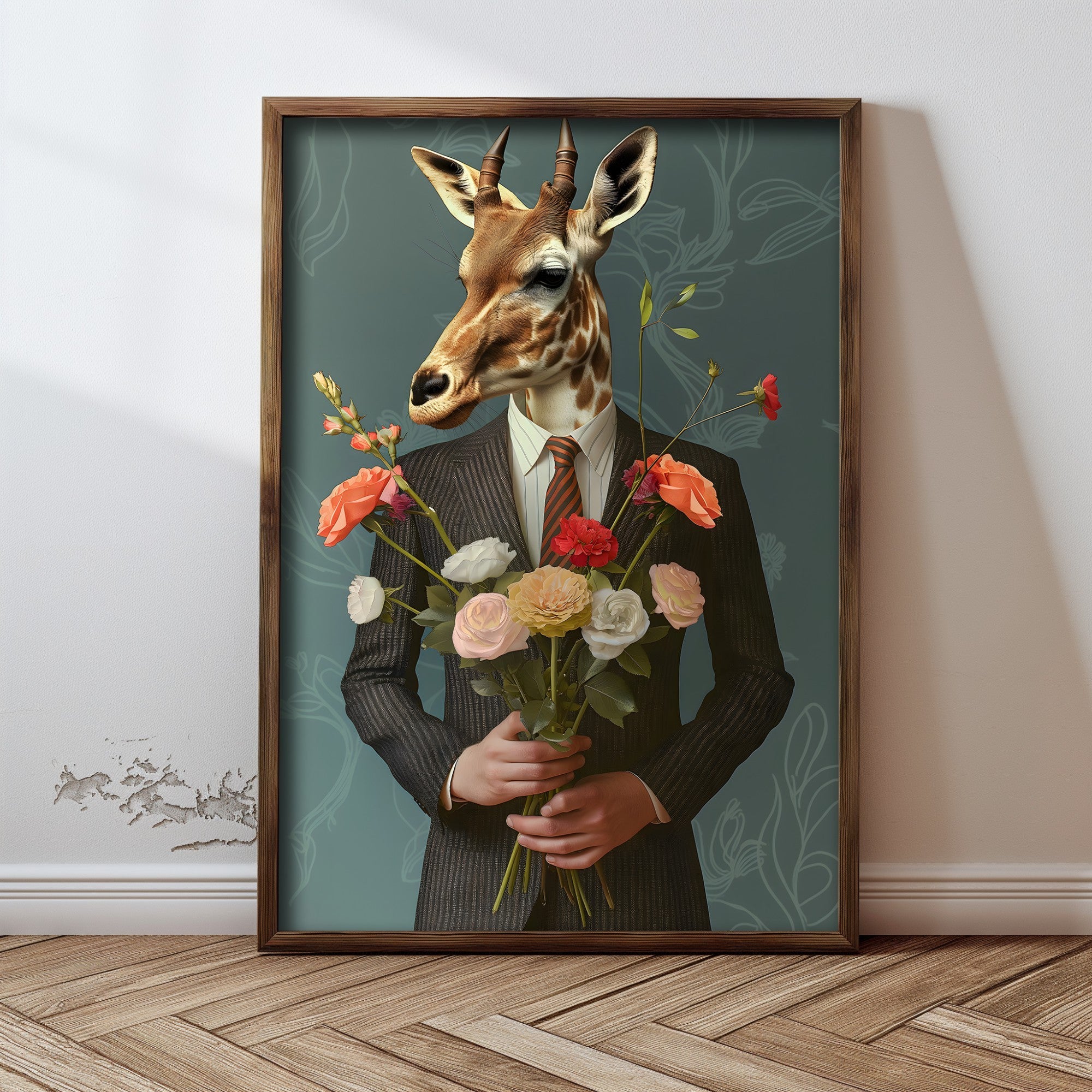 Quadro Decorativo MDF Emoldurado Multicolor GE141-L - Impressão UV em Madeira de Pinho 35x47cm