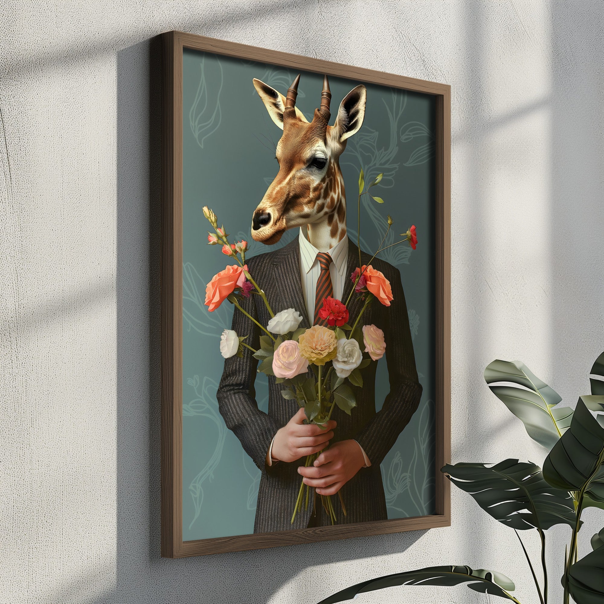 Quadro Decorativo MDF Emoldurado Multicolor GE141-L - Impressão UV em Madeira de Pinho 35x47cm