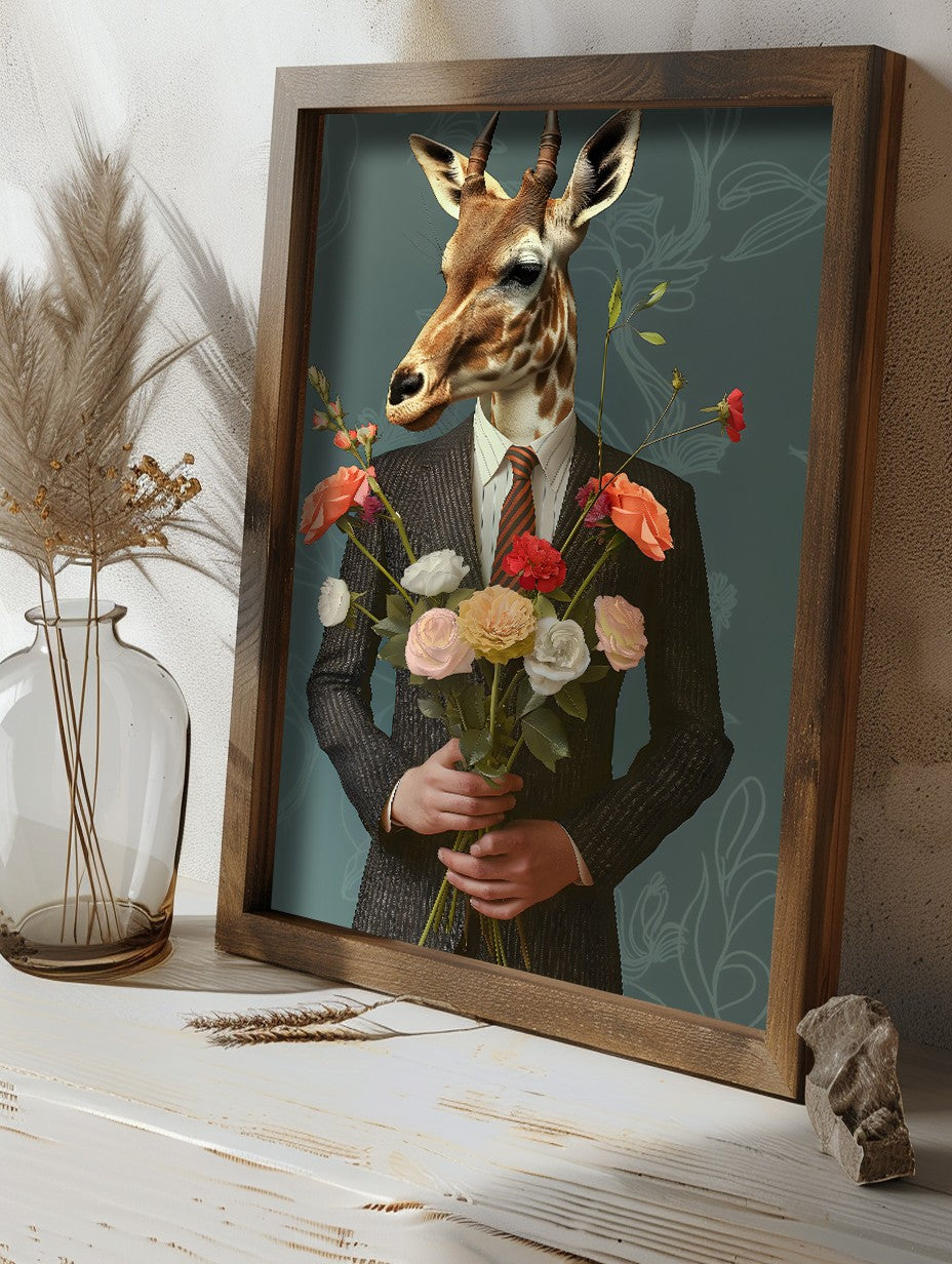 Quadro Decorativo MDF Emoldurado Multicolor GE141-L - Impressão UV em Madeira de Pinho 35x47cm