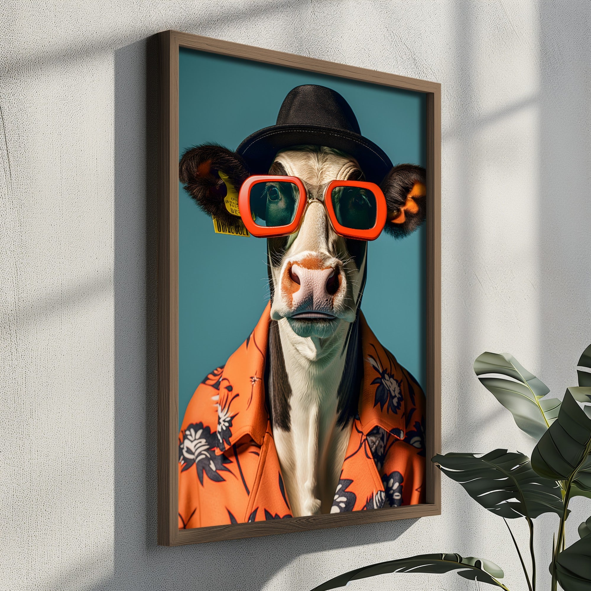 Quadro Decorativo MDF Emoldurado Multicolor GE142-L - Impressão UV em Madeira de Pinho 35x47cm