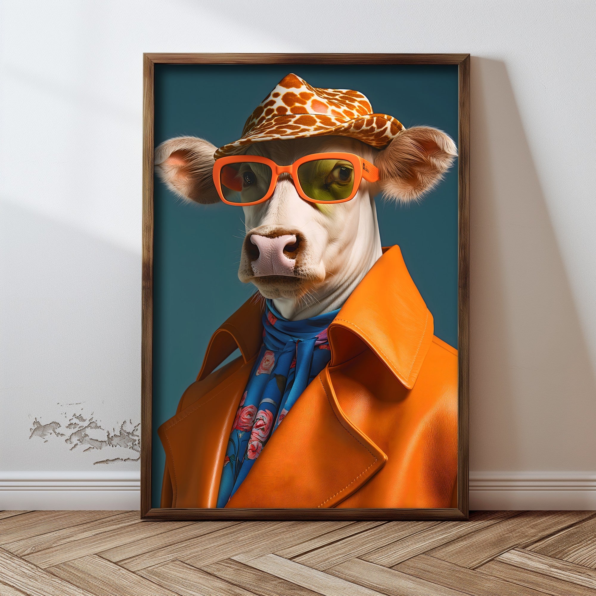 Quadro Decorativo MDF Emoldurado Multicolor GE143-L - Impressão UV em Madeira de Pinho 35x47cm